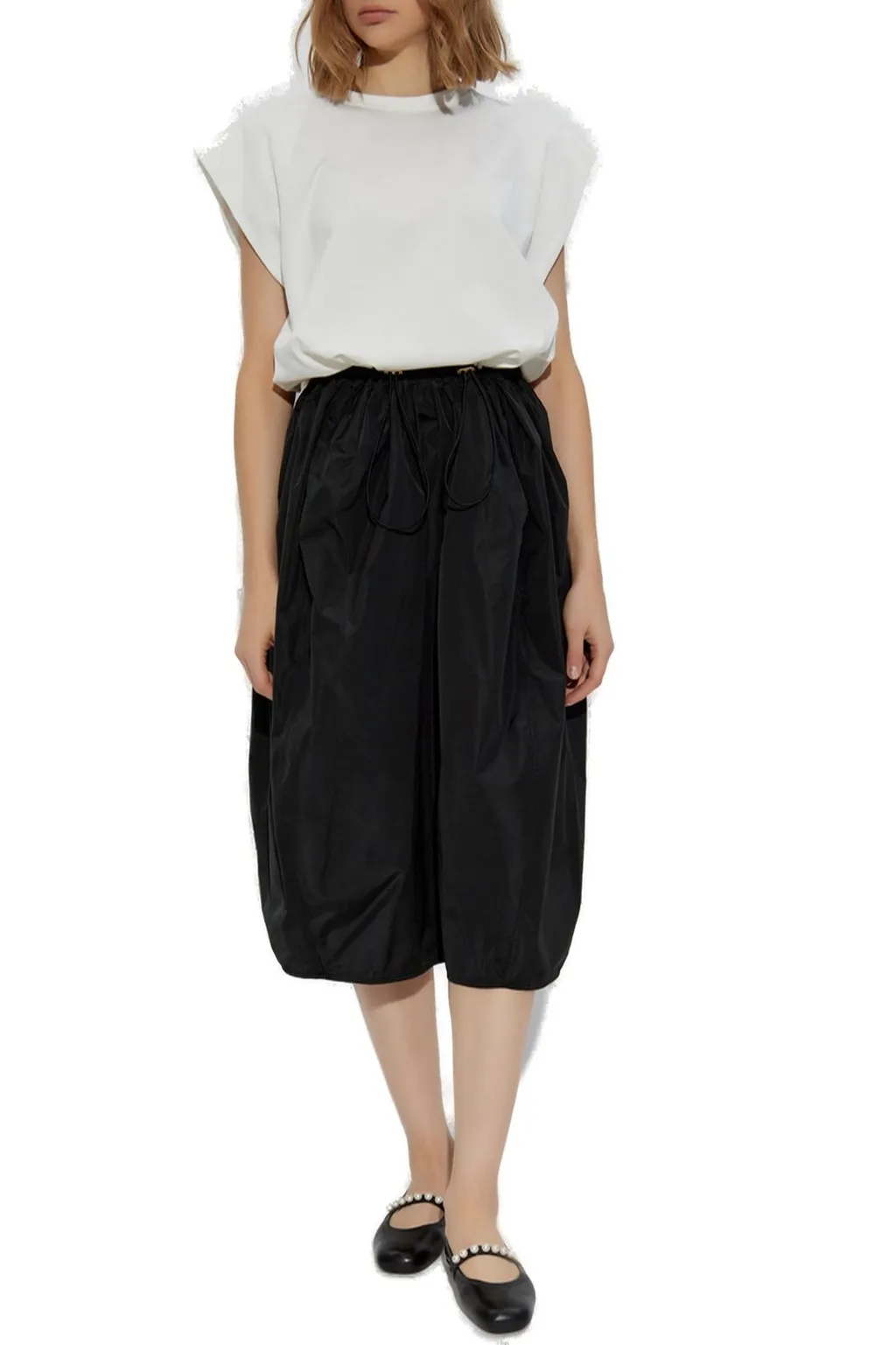 Panelled Crewneck Sleeveless Dress