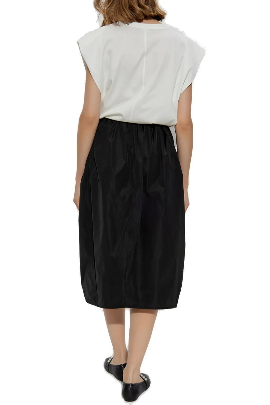 Panelled Crewneck Sleeveless Dress