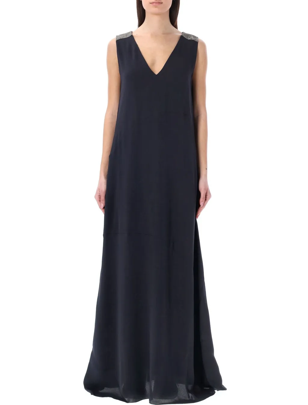 V-Neck Sleeveless Dress