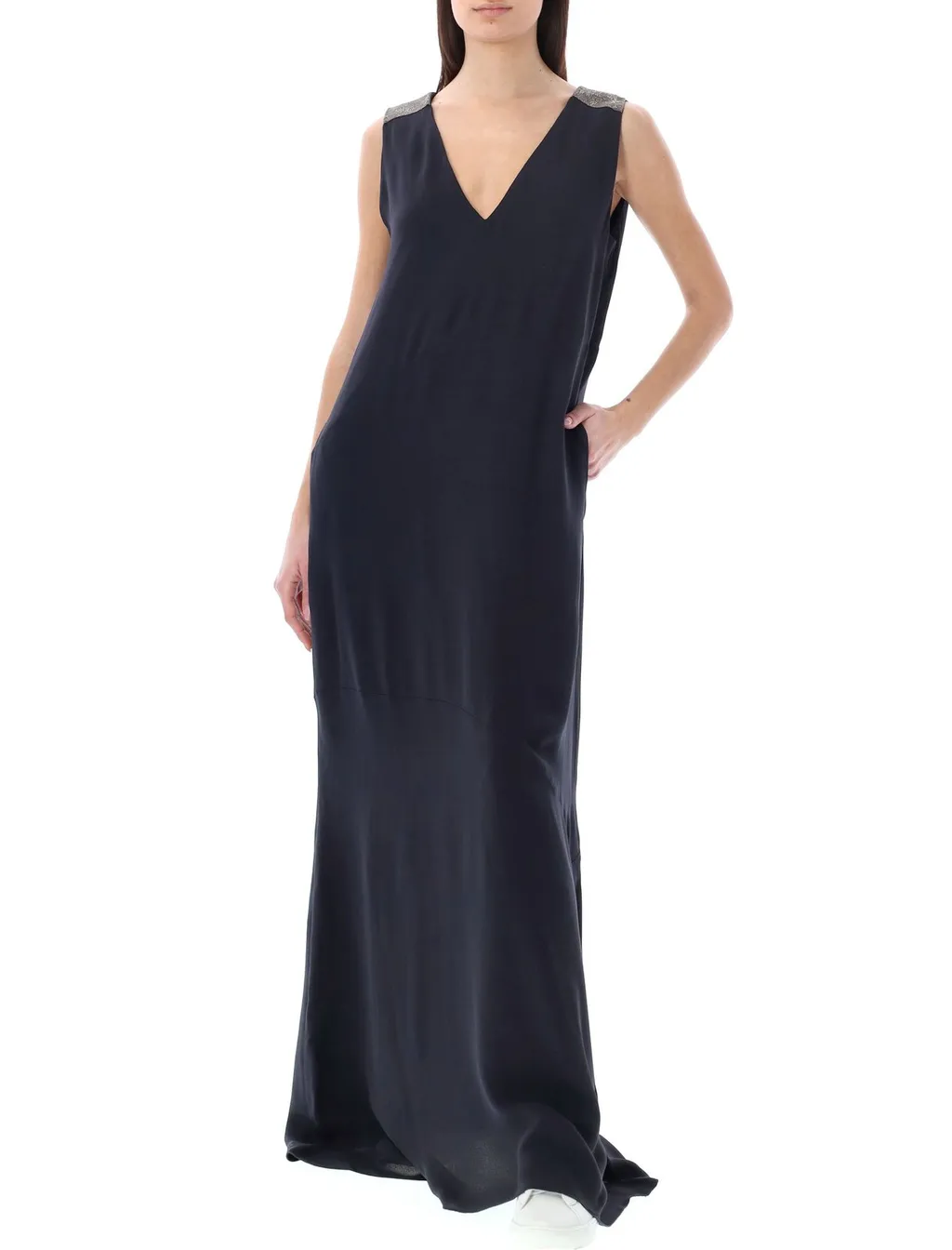 V-Neck Sleeveless Dress
