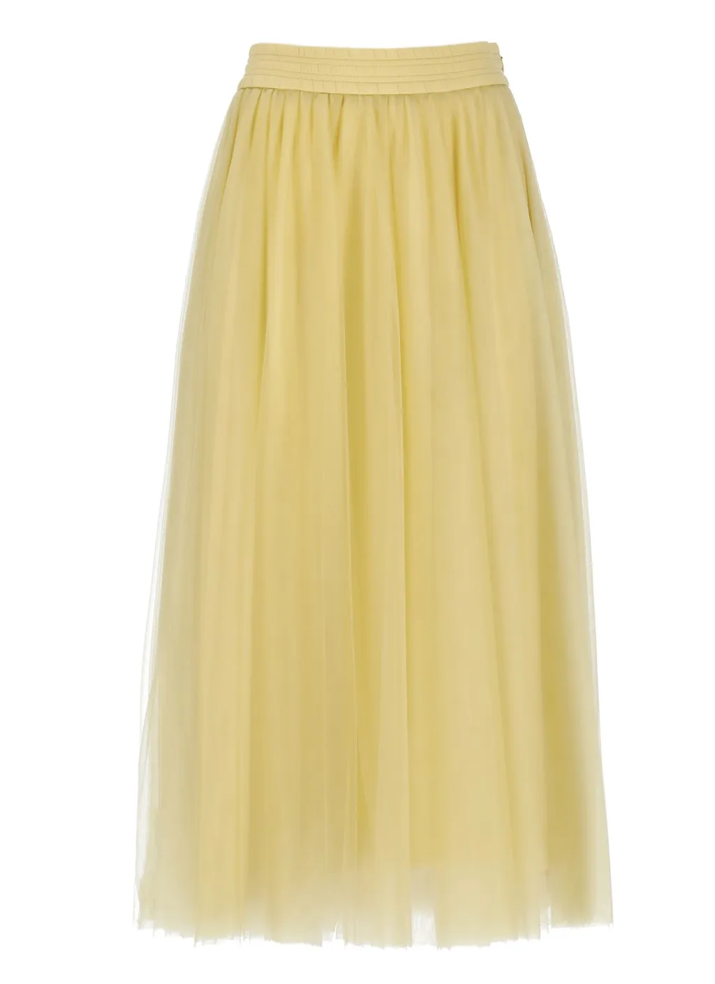 Tulle Wide Midi Skirt