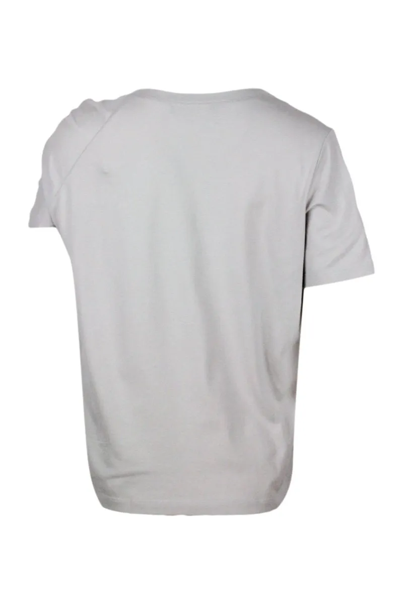 Short-Sleeved Stretched T-Shirt