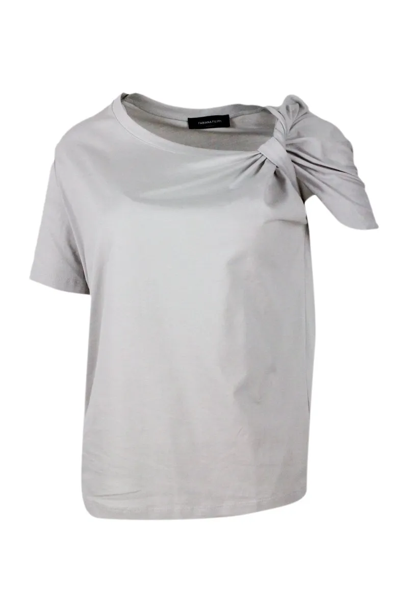 Short-Sleeved Stretched T-Shirt