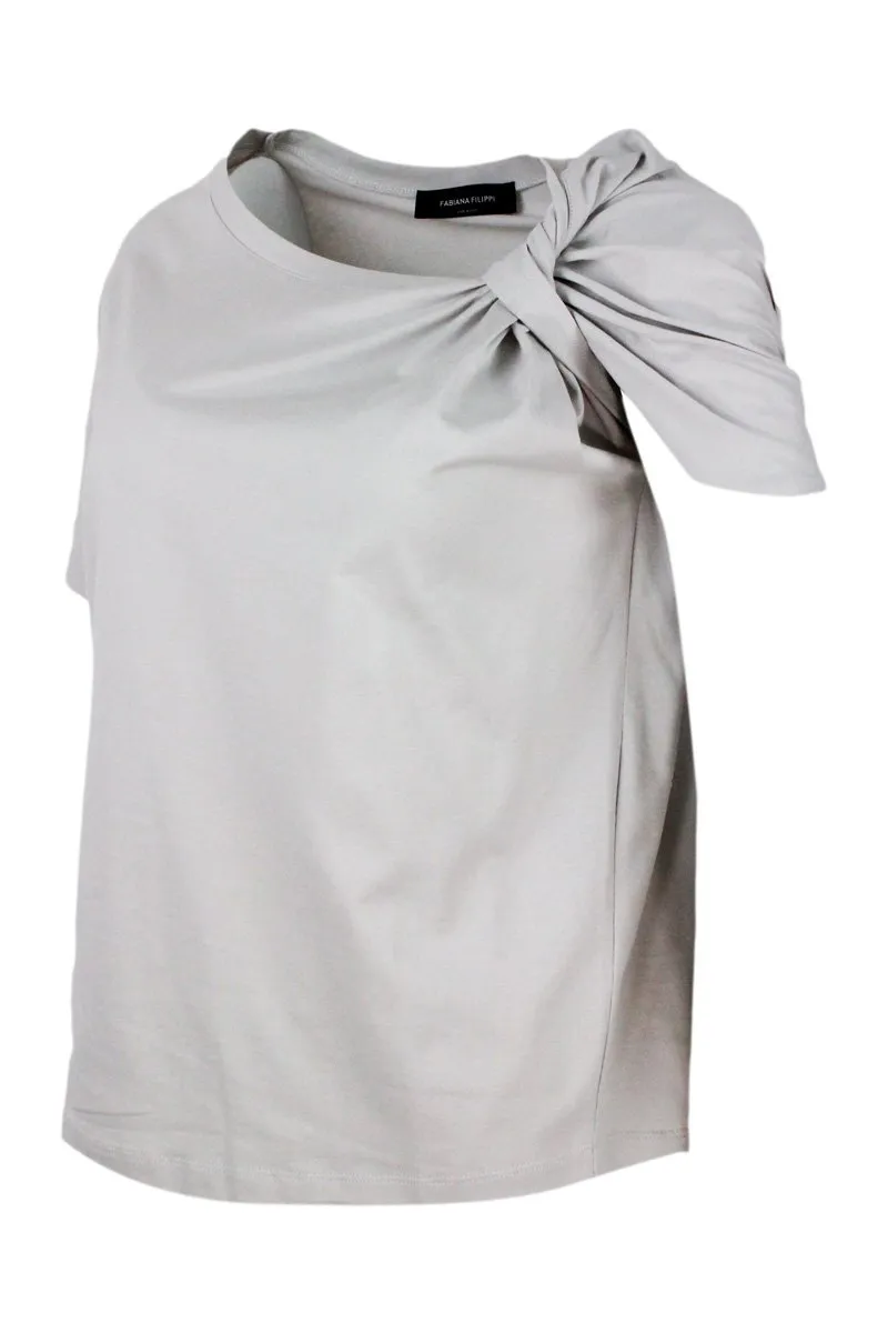 Short-Sleeved Stretched T-Shirt