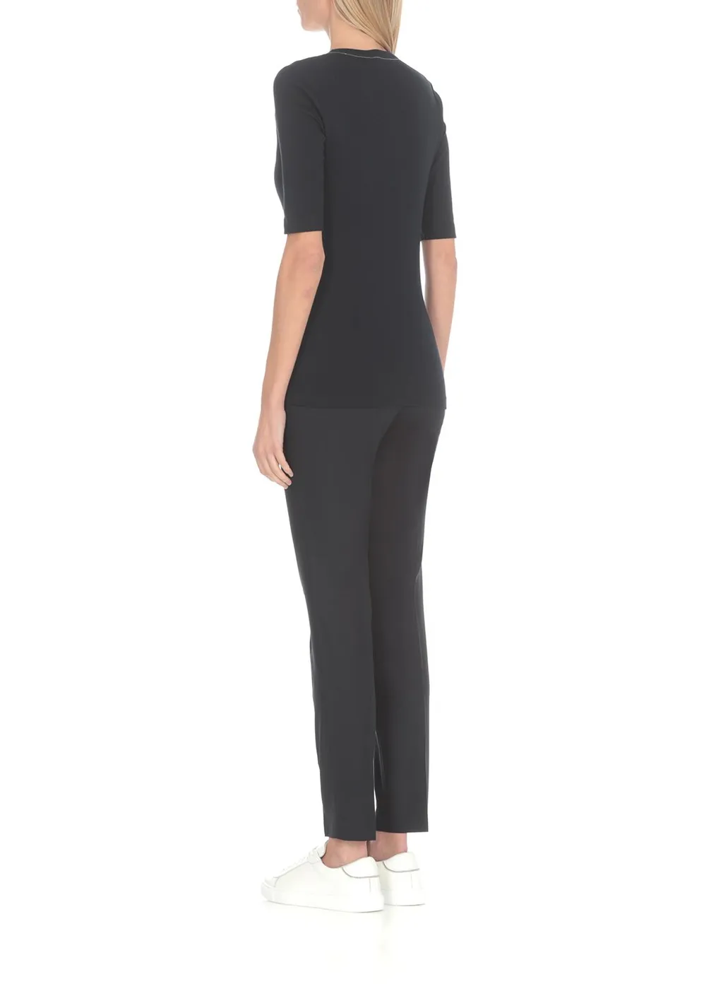 U-Neck Embellished T-Shirt