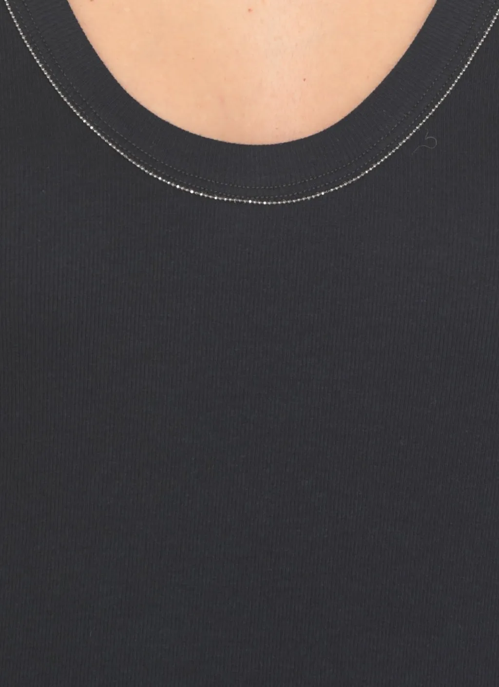 U-Neck Embellished T-Shirt