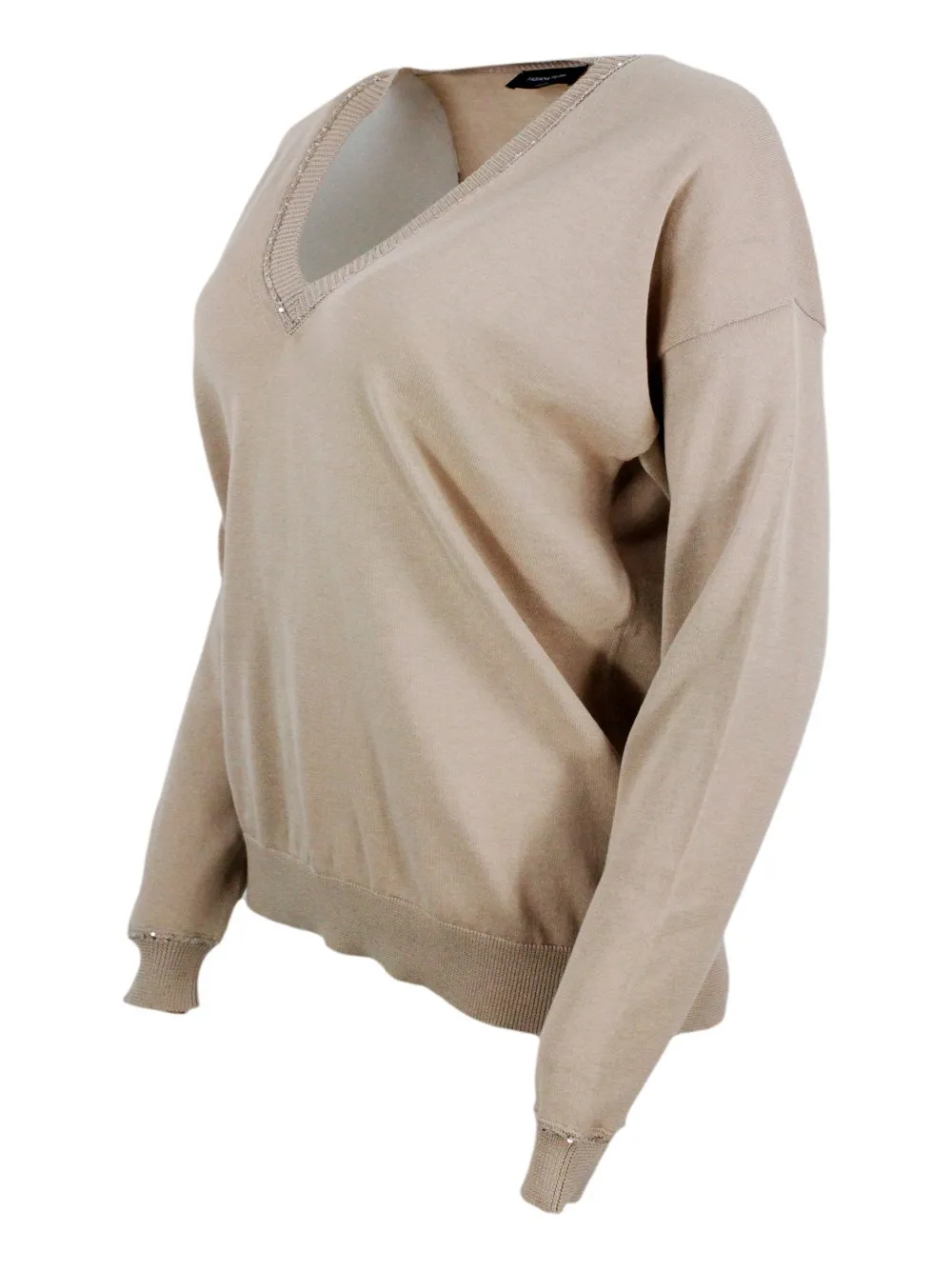 V-Neck Knitted Jumper