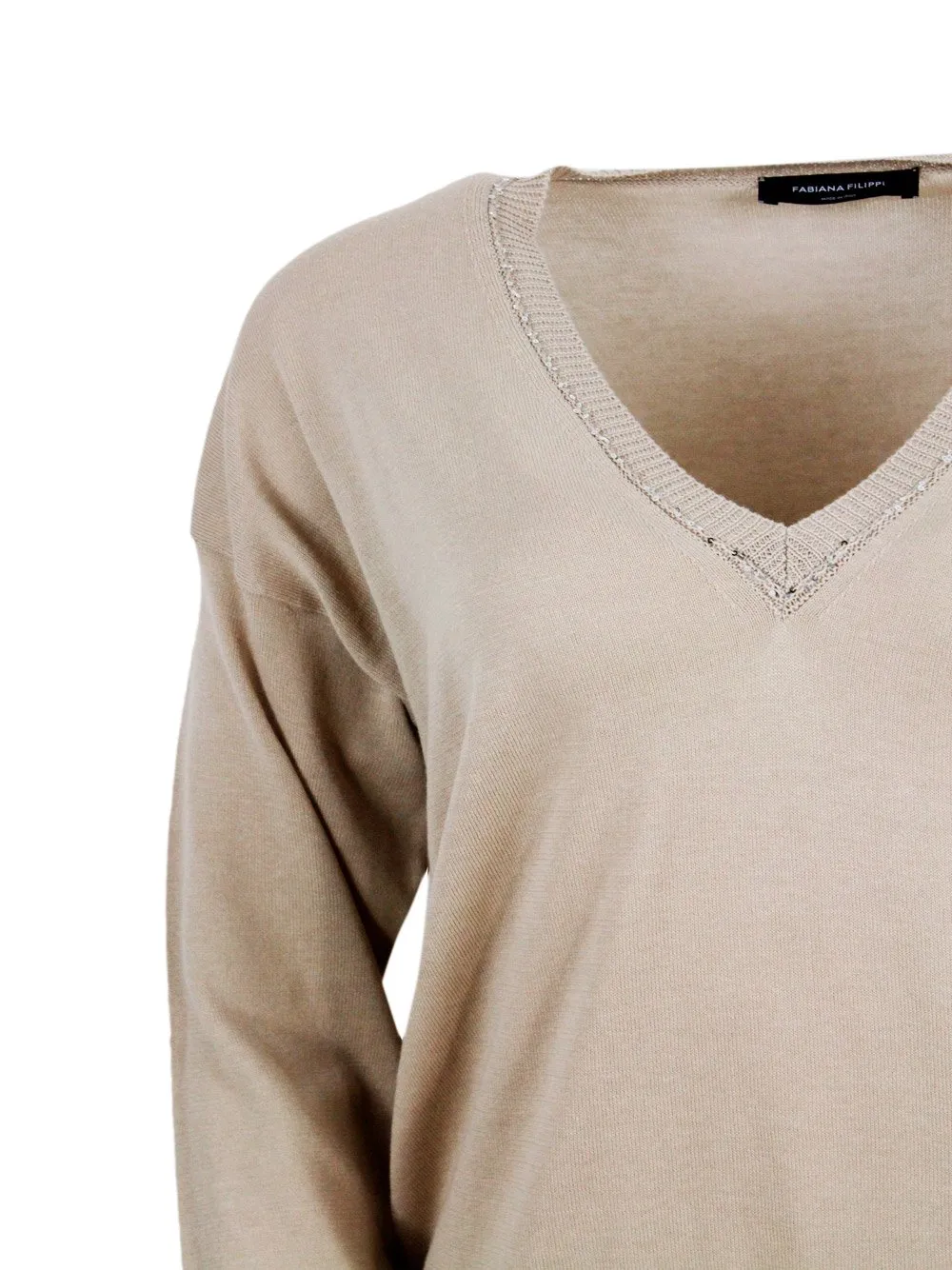 V-Neck Knitted Jumper