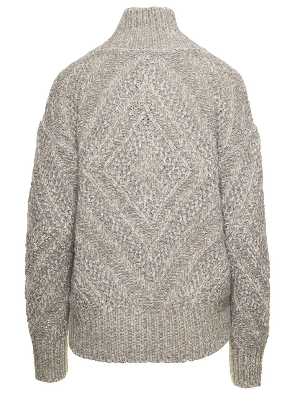 Long-Sleeved Zip-Up Cardigan