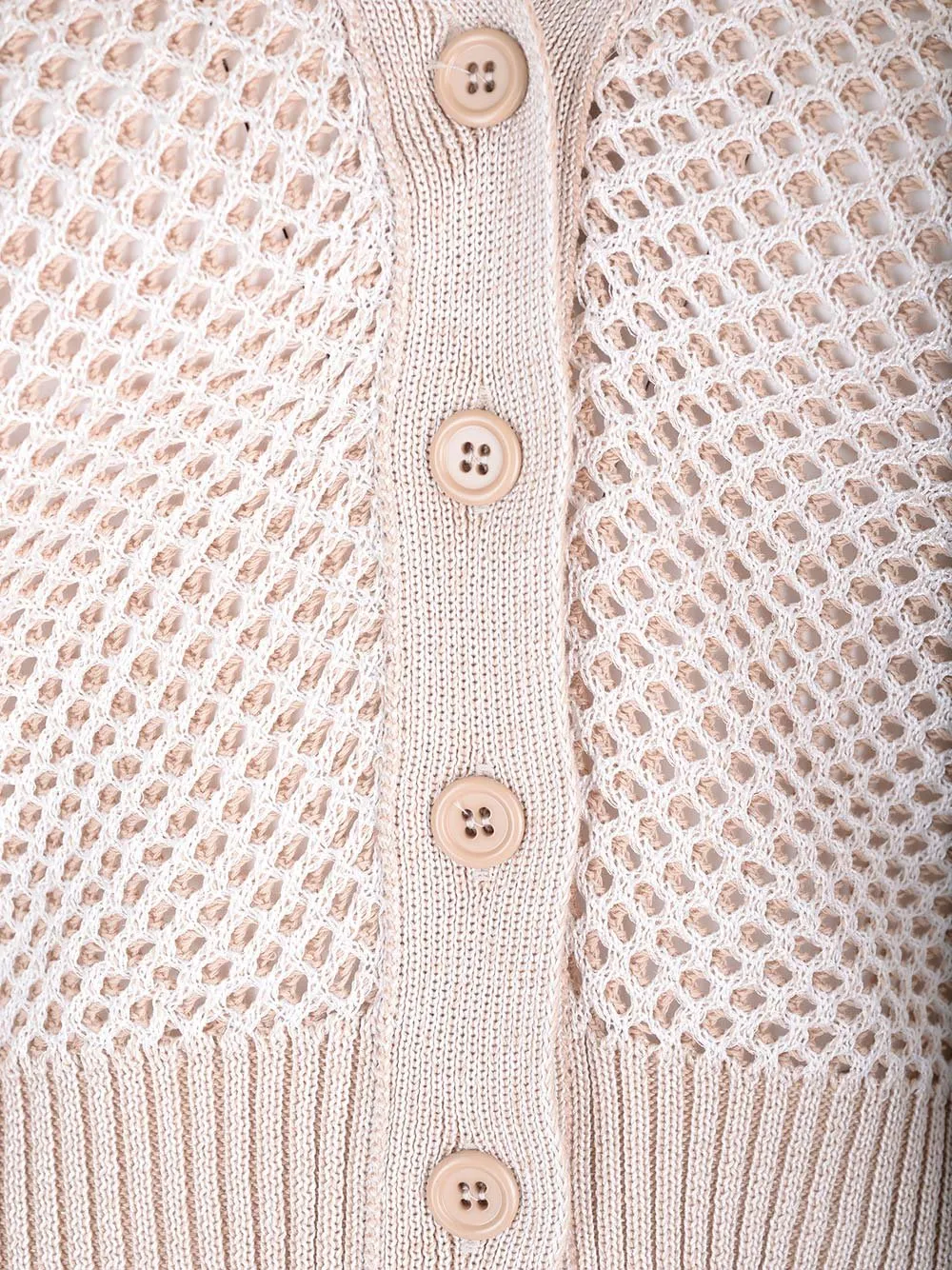 Long-Sleeved V-Neck Knitted Cardigan
