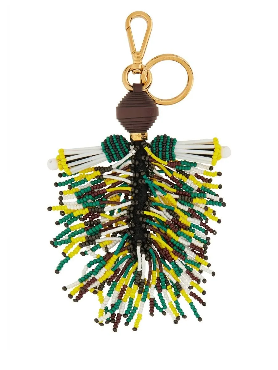 Bead Embellished Keychain