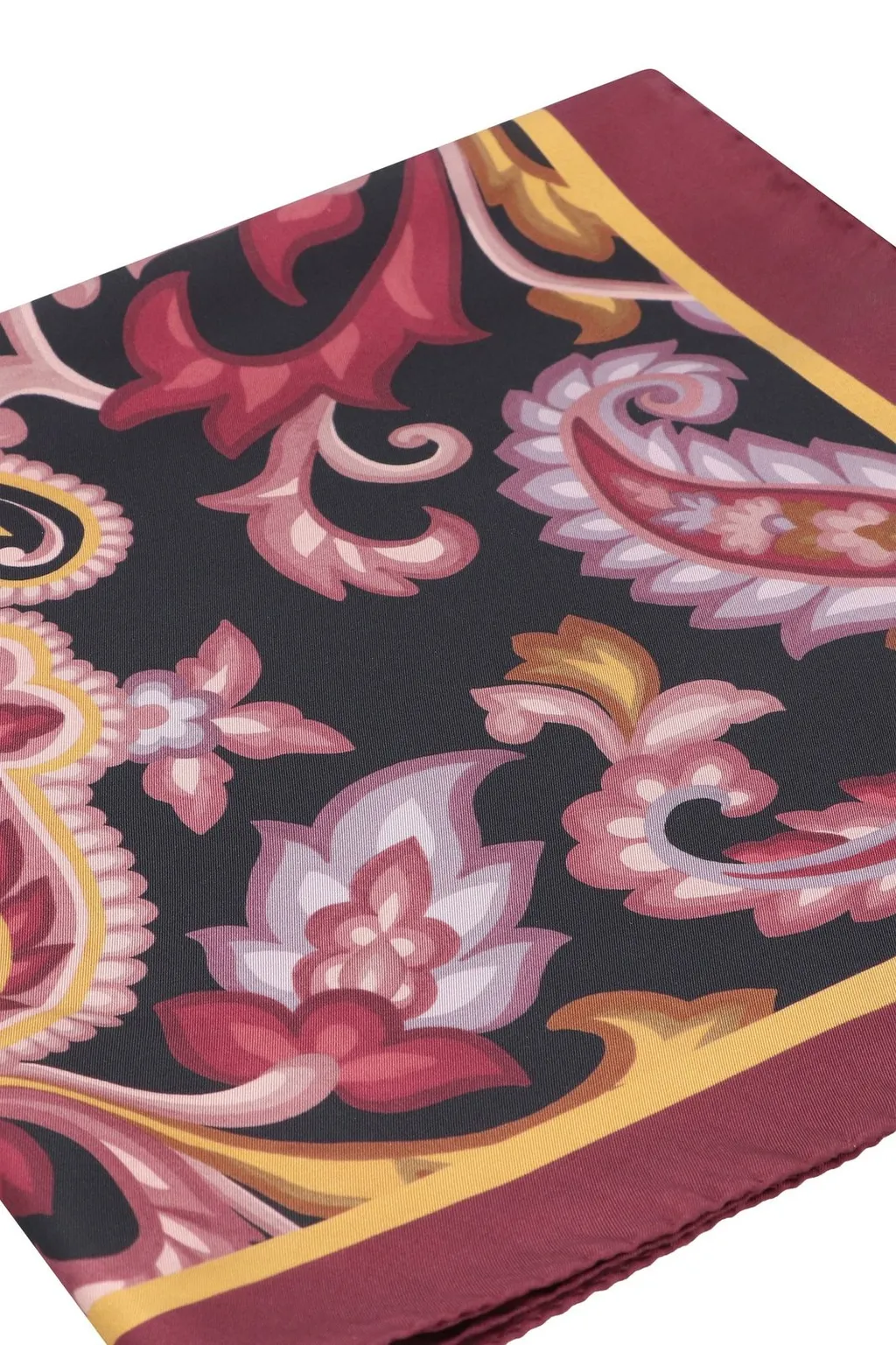 Paisley Printed Satin Scarf