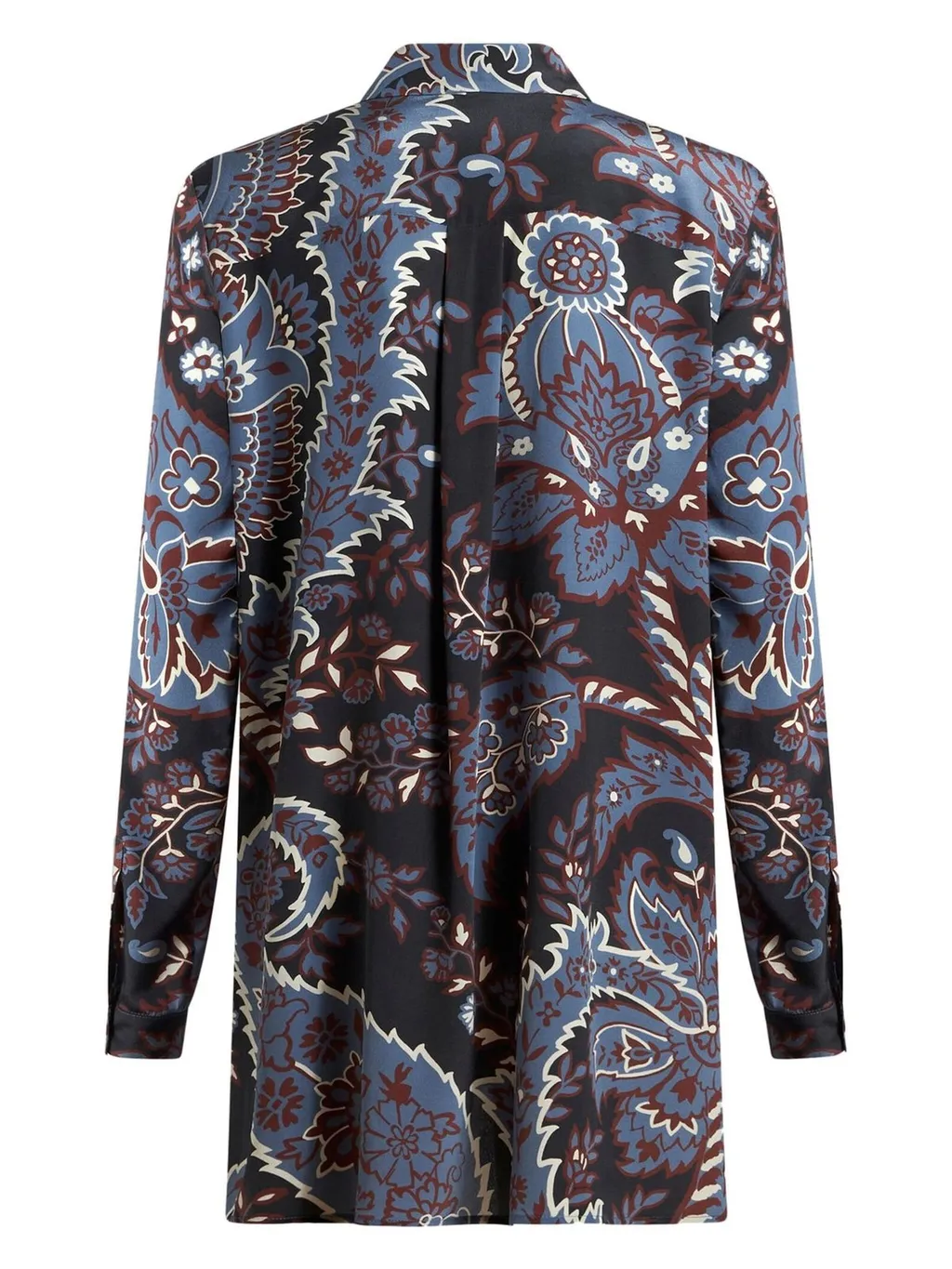 All-Over Printed Straight Hem Shirt