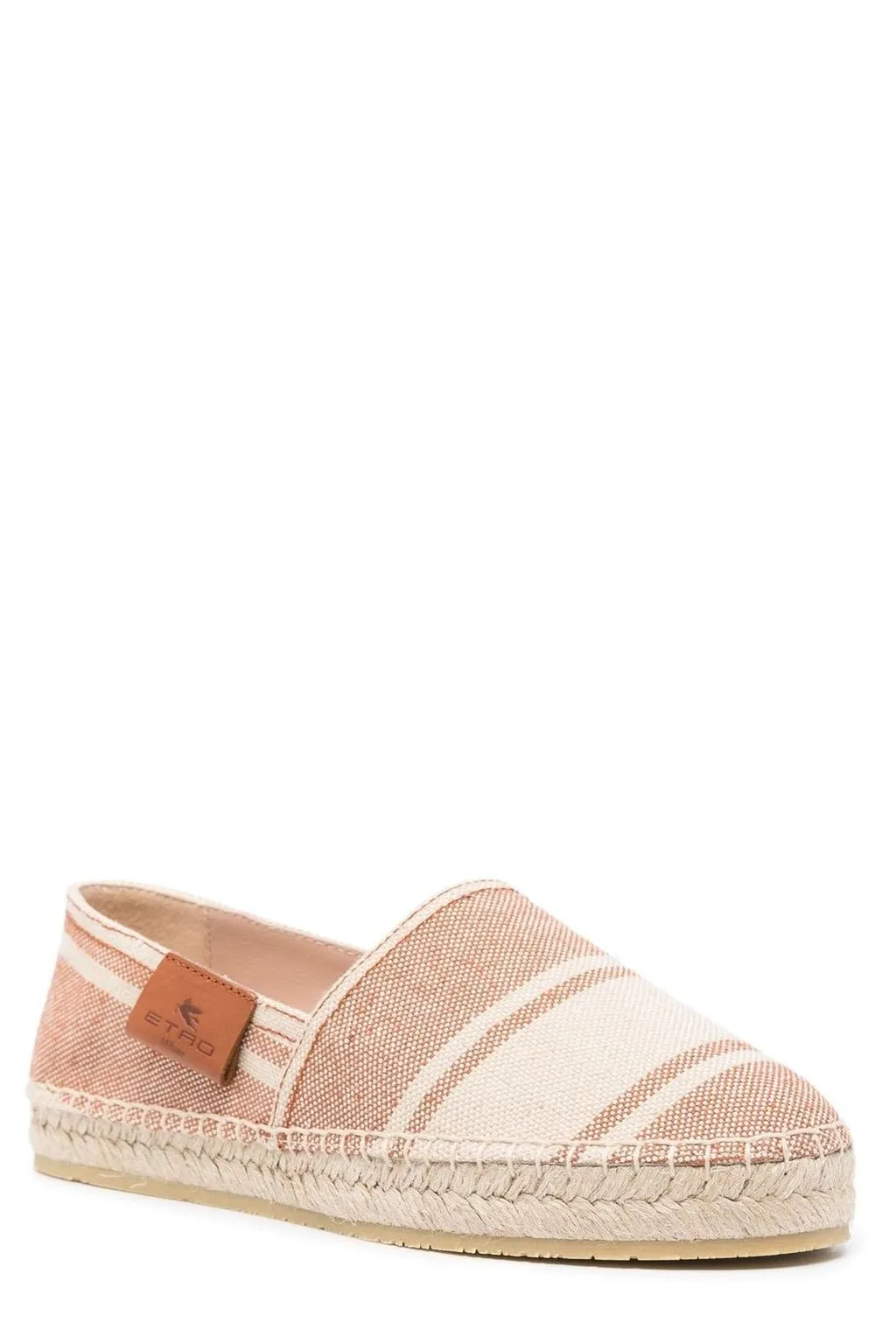 Logo Patch Striped Espadrilles
