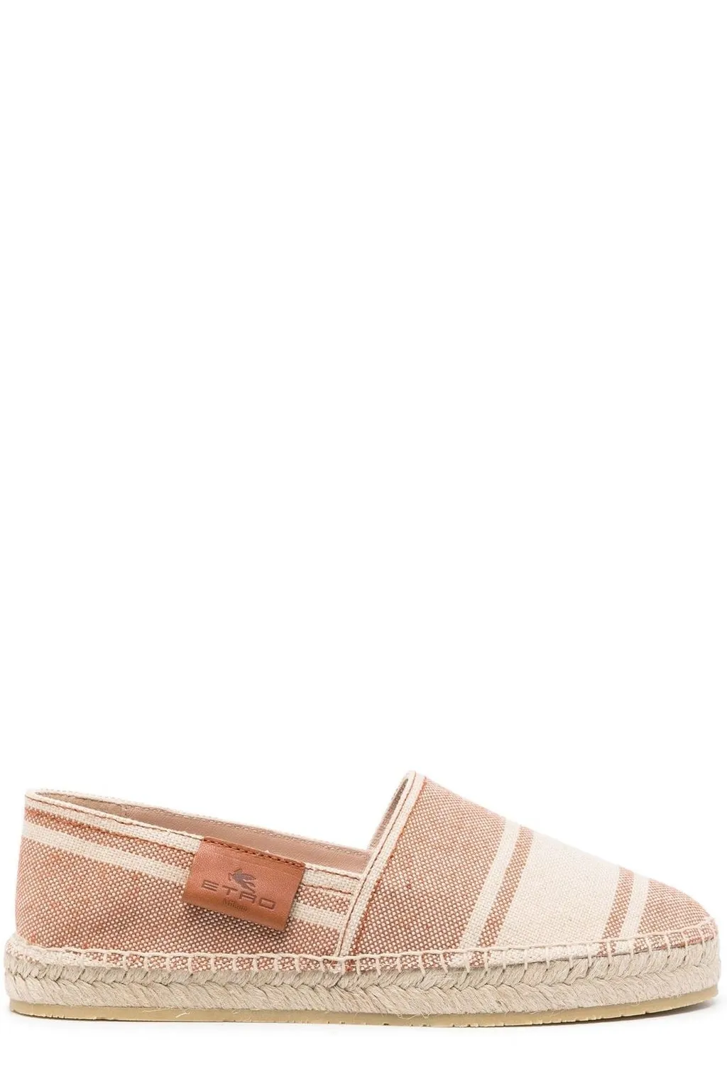 Logo Patch Striped Espadrilles