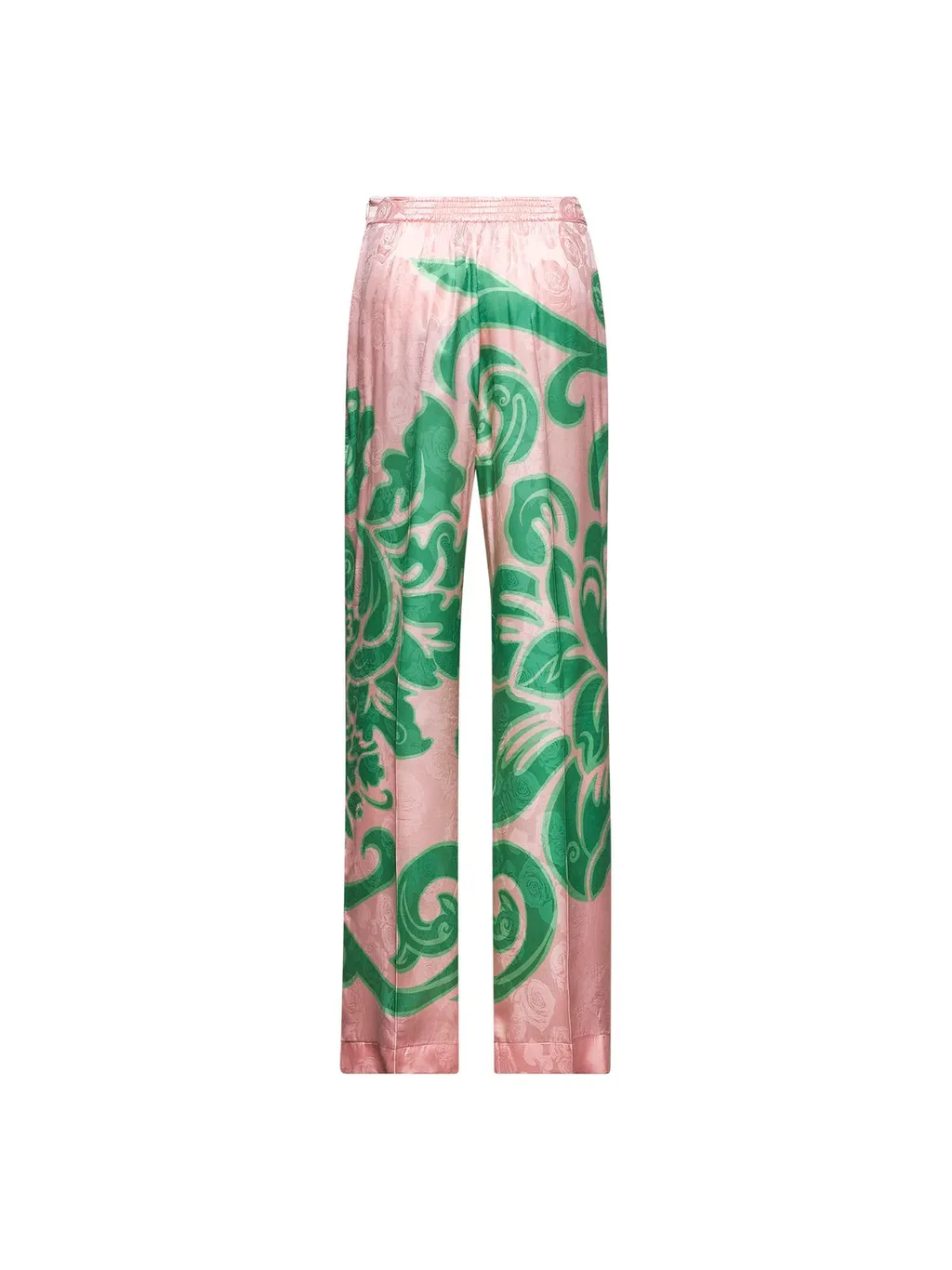 Rose Jacquard Pressed Crease Trousers