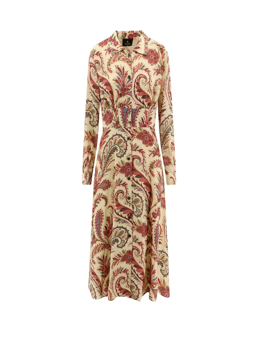 Printed Stretch Shirt Dress