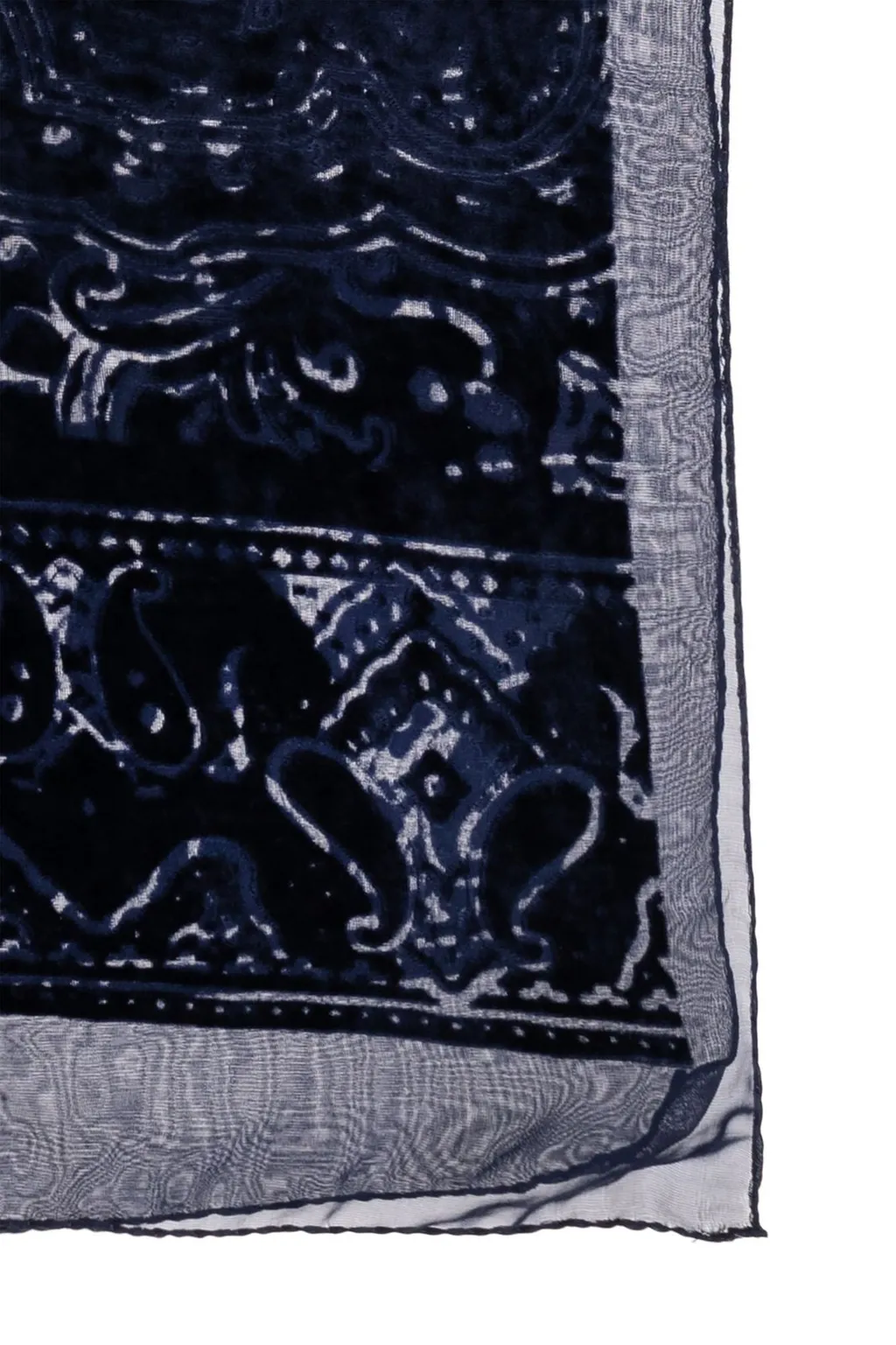Patterned Velvet Scarf