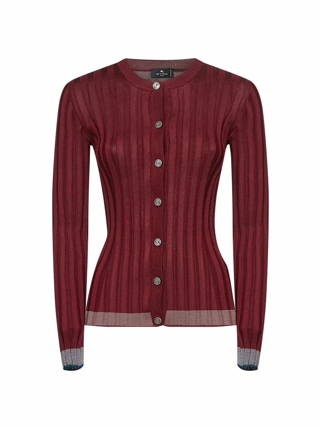 Pegaso Buttoned Ribbed Cardigan