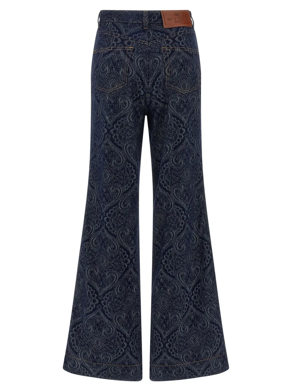 Jacquard Flared Jeans