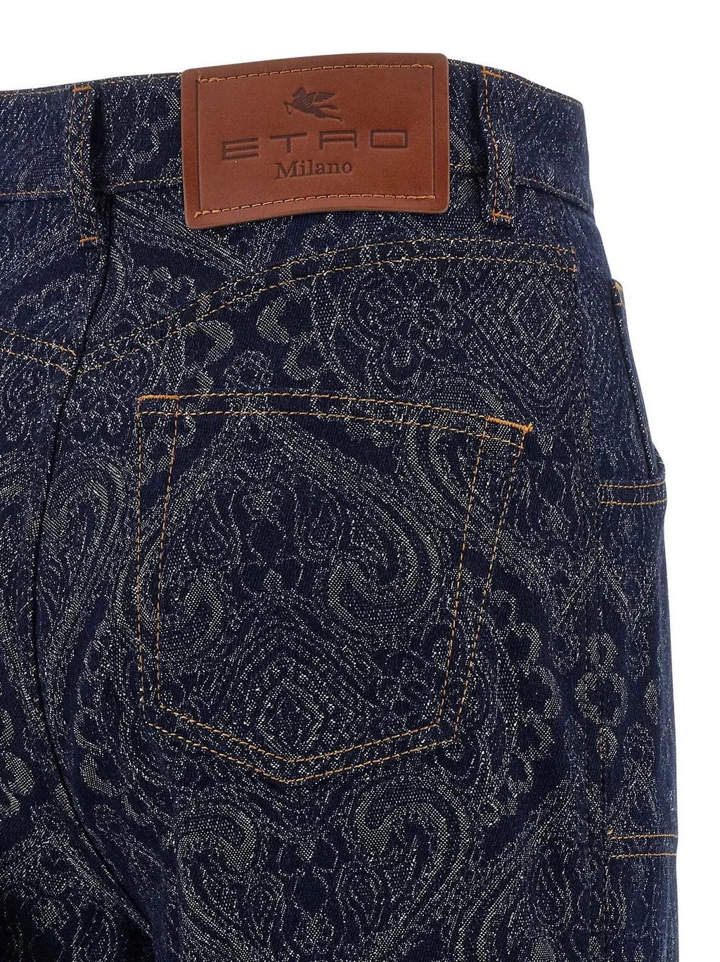 Jacquard Flared Jeans