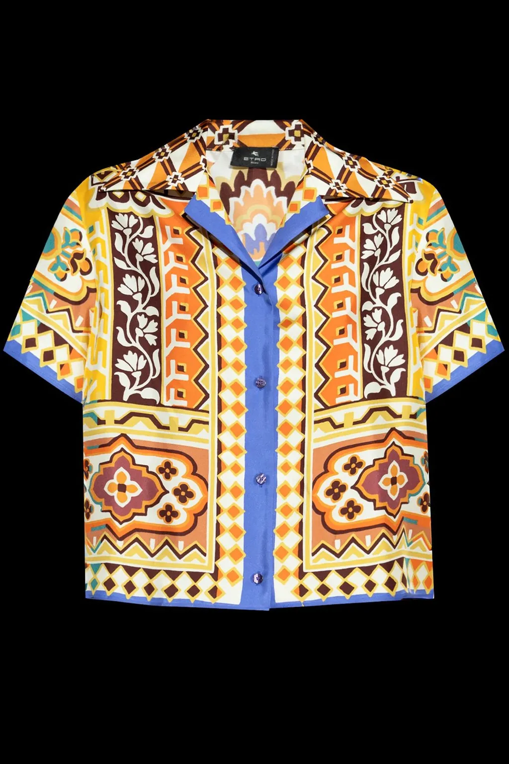 Floral Printed Bowling Shirt