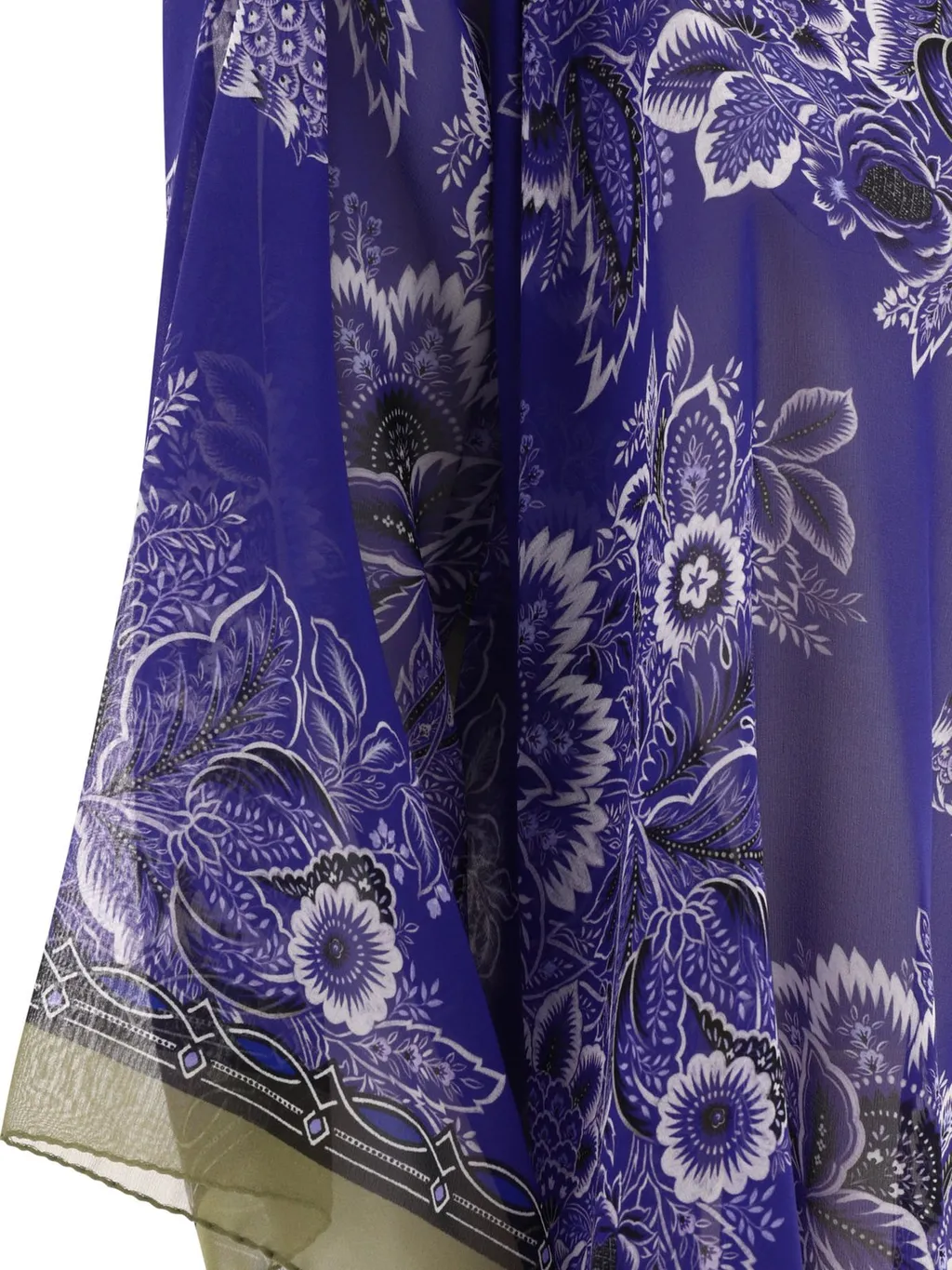 Floral-Printed Kimono