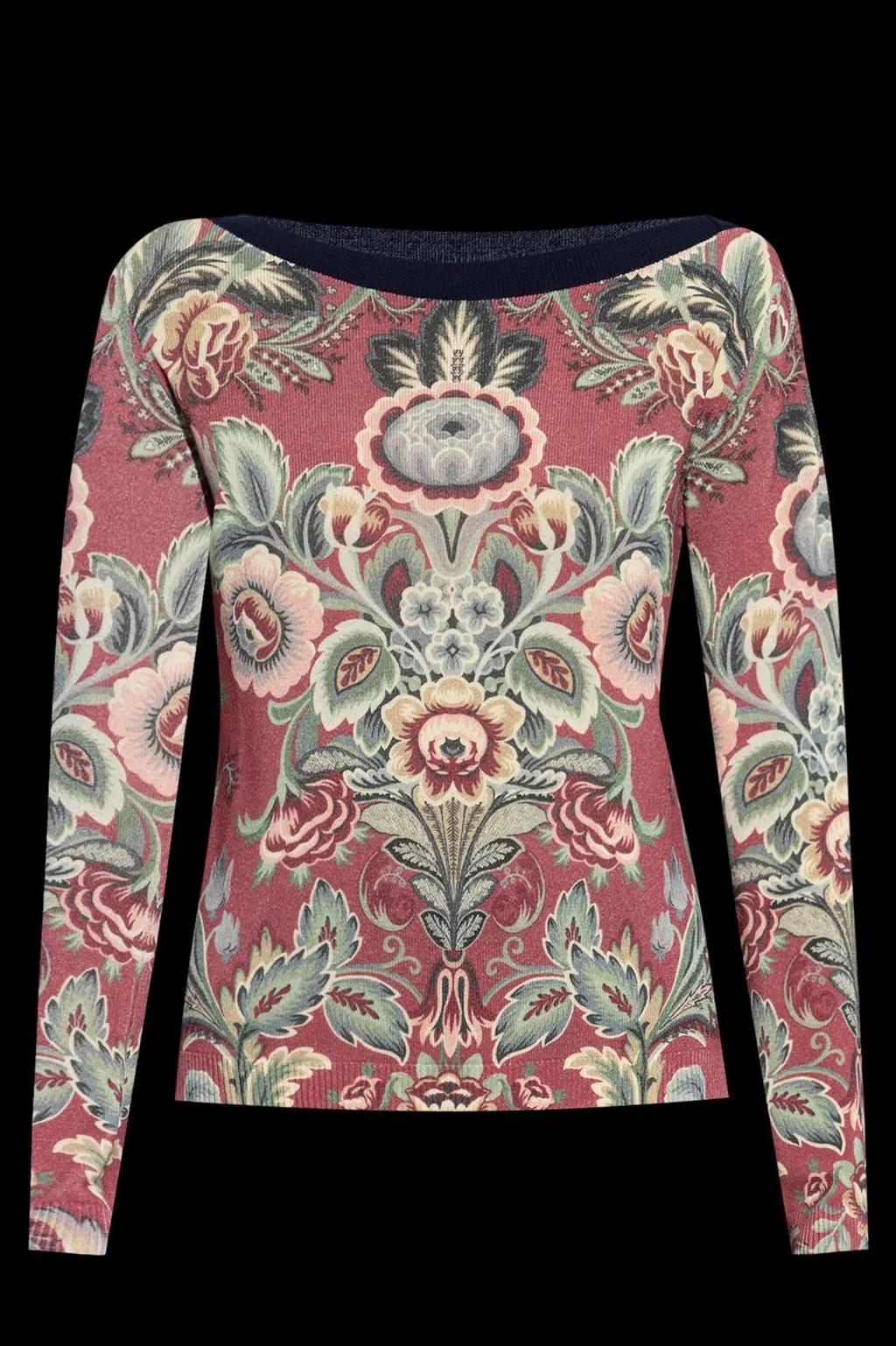 Floral Printed Knitted Jumper