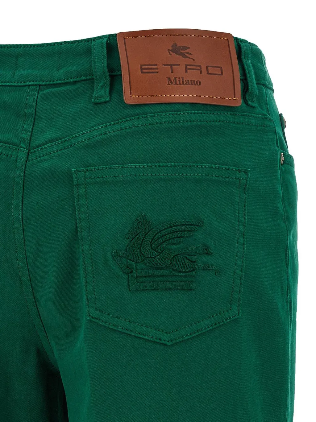 Logo Patch Straight-Leg Trousers