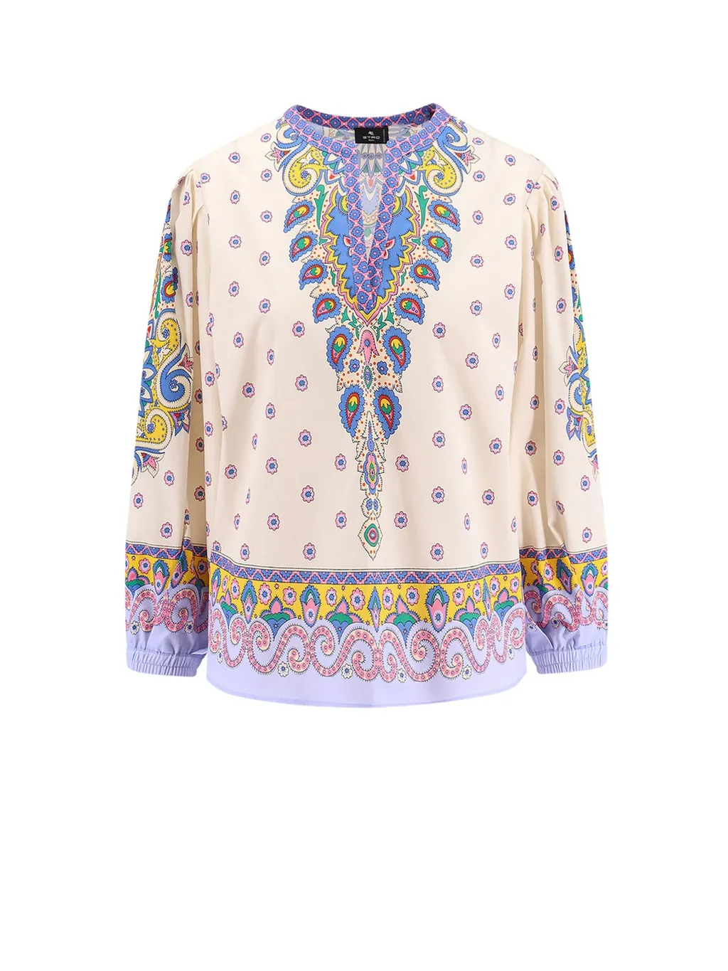 Pattern-Printed Blouse