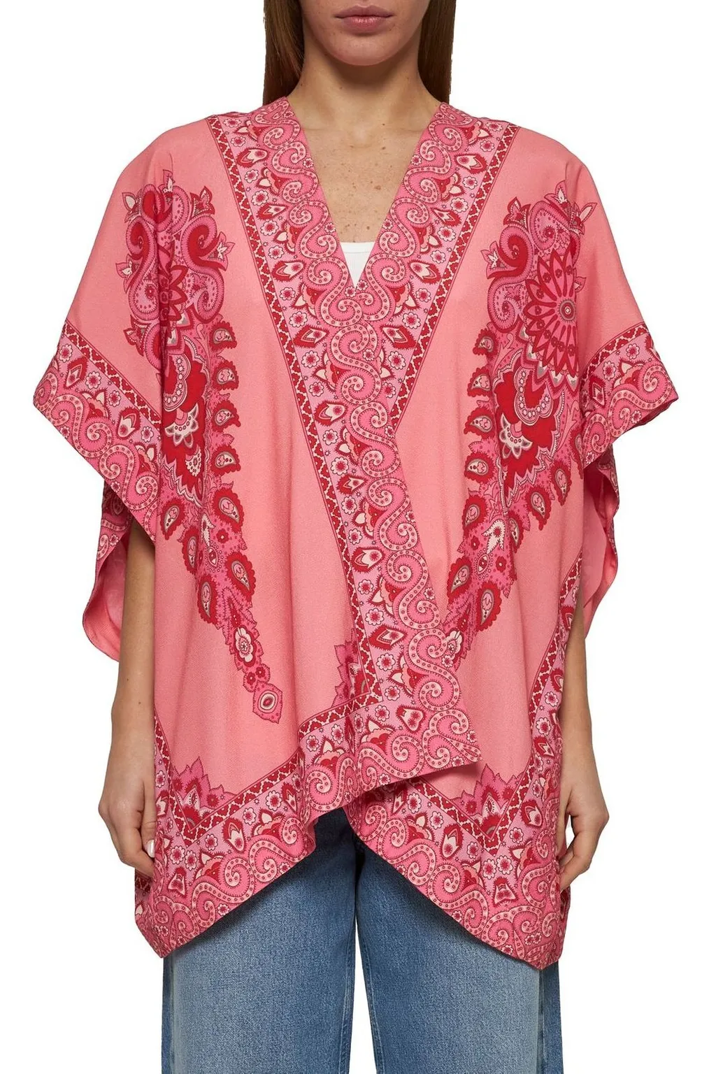 Kesa Tonal Placed Printed Robe