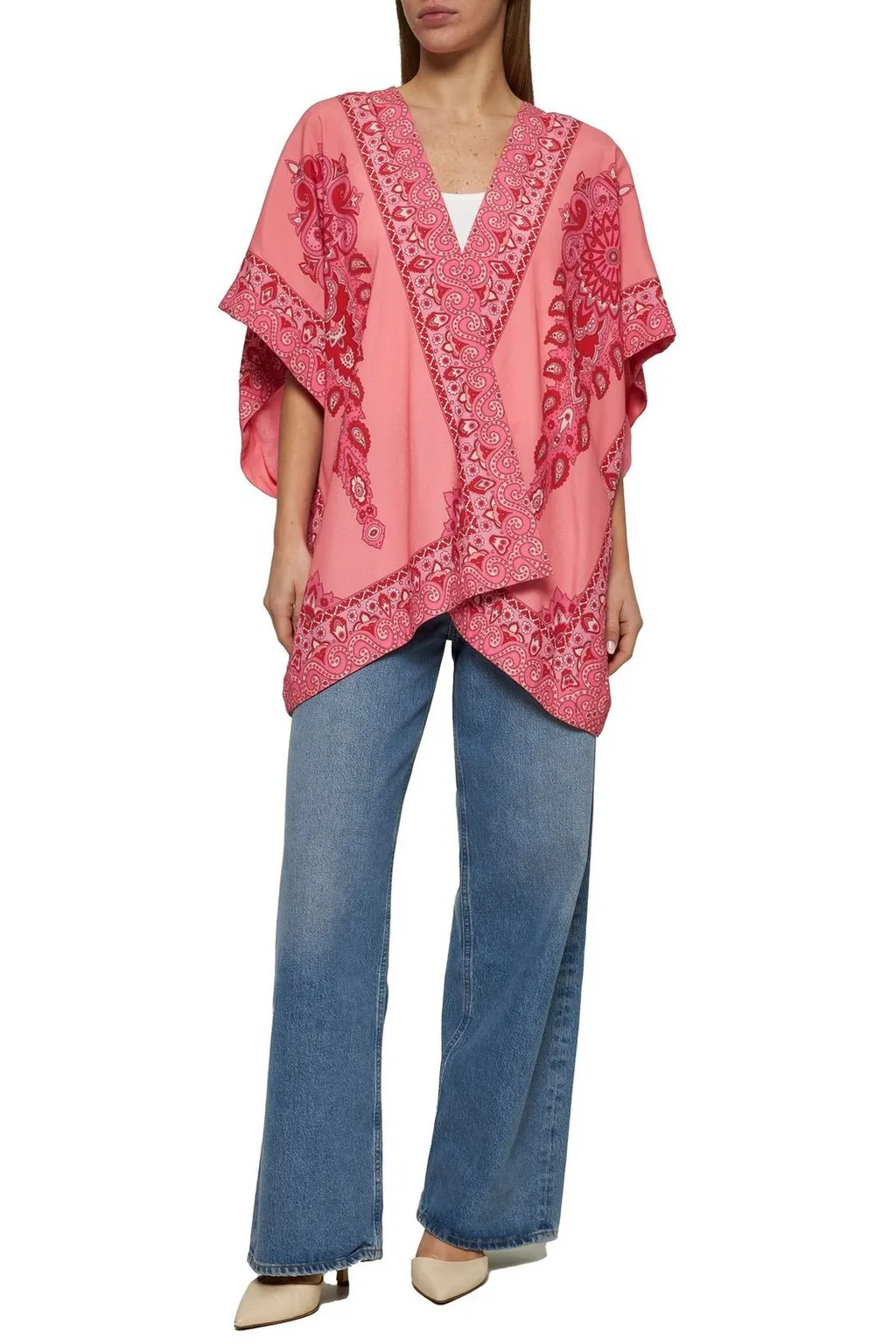 Kesa Tonal Placed Printed Robe