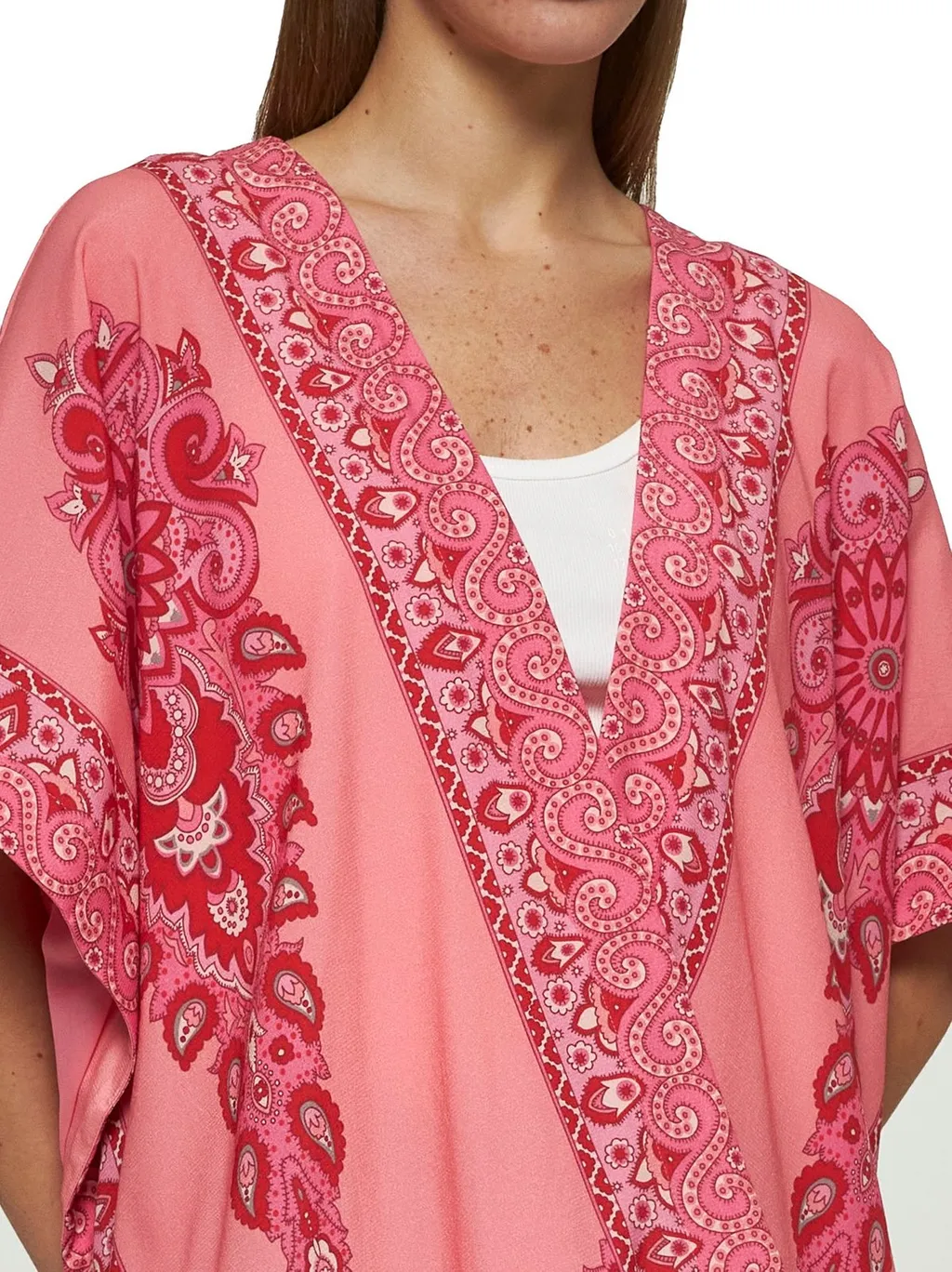 Kesa Tonal Placed Printed Robe