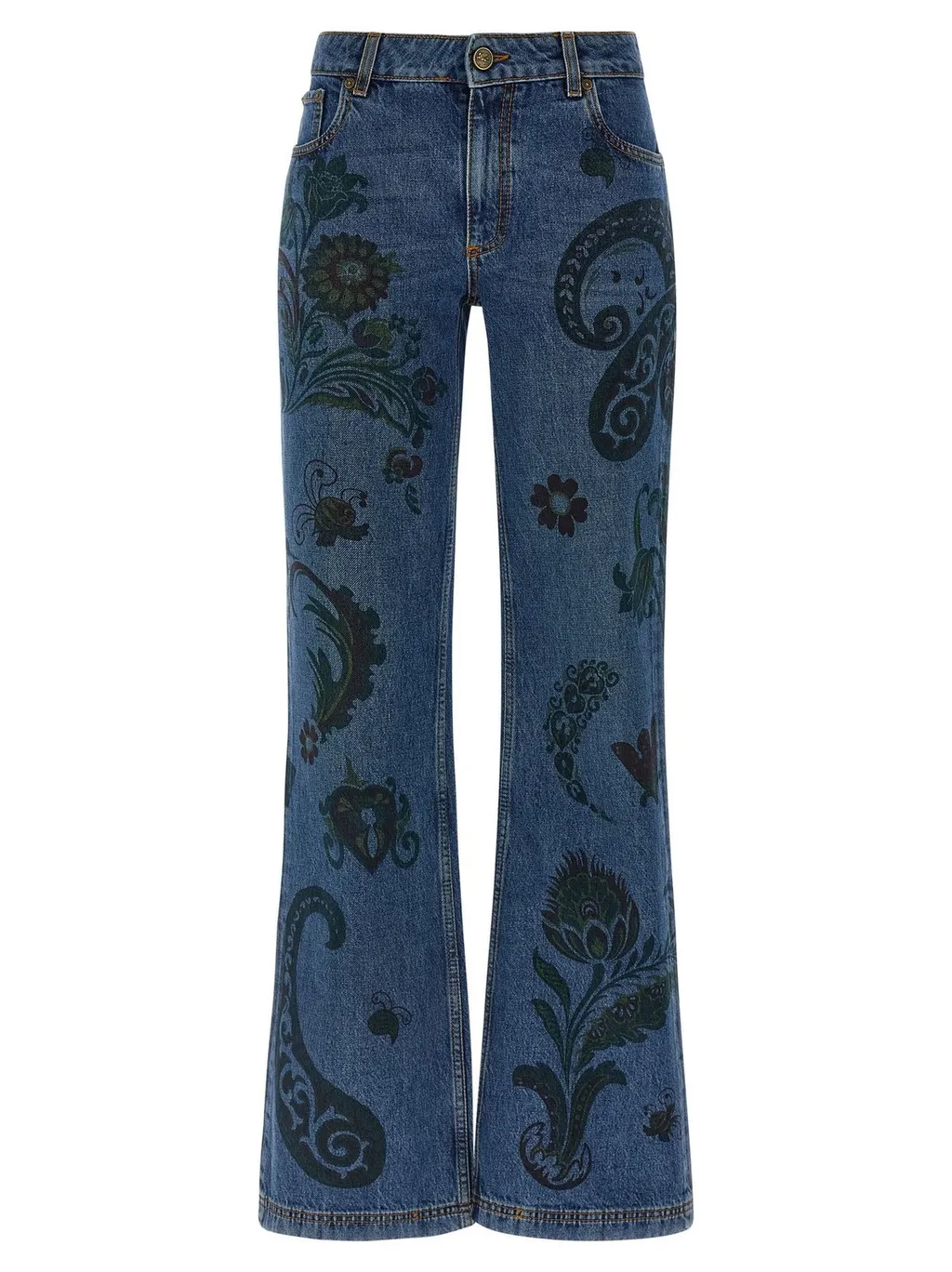 Paisley Print Jeans