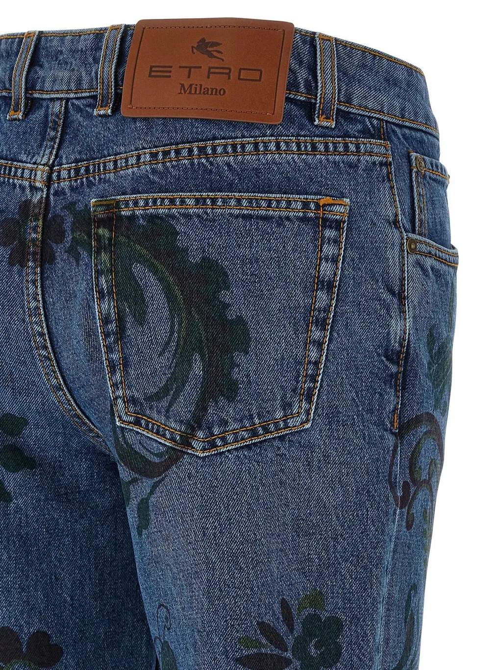 Paisley Print Jeans