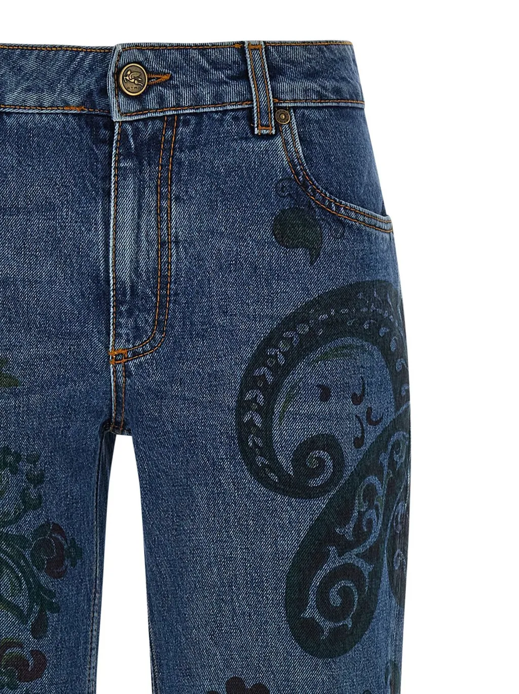 Paisley Print Jeans