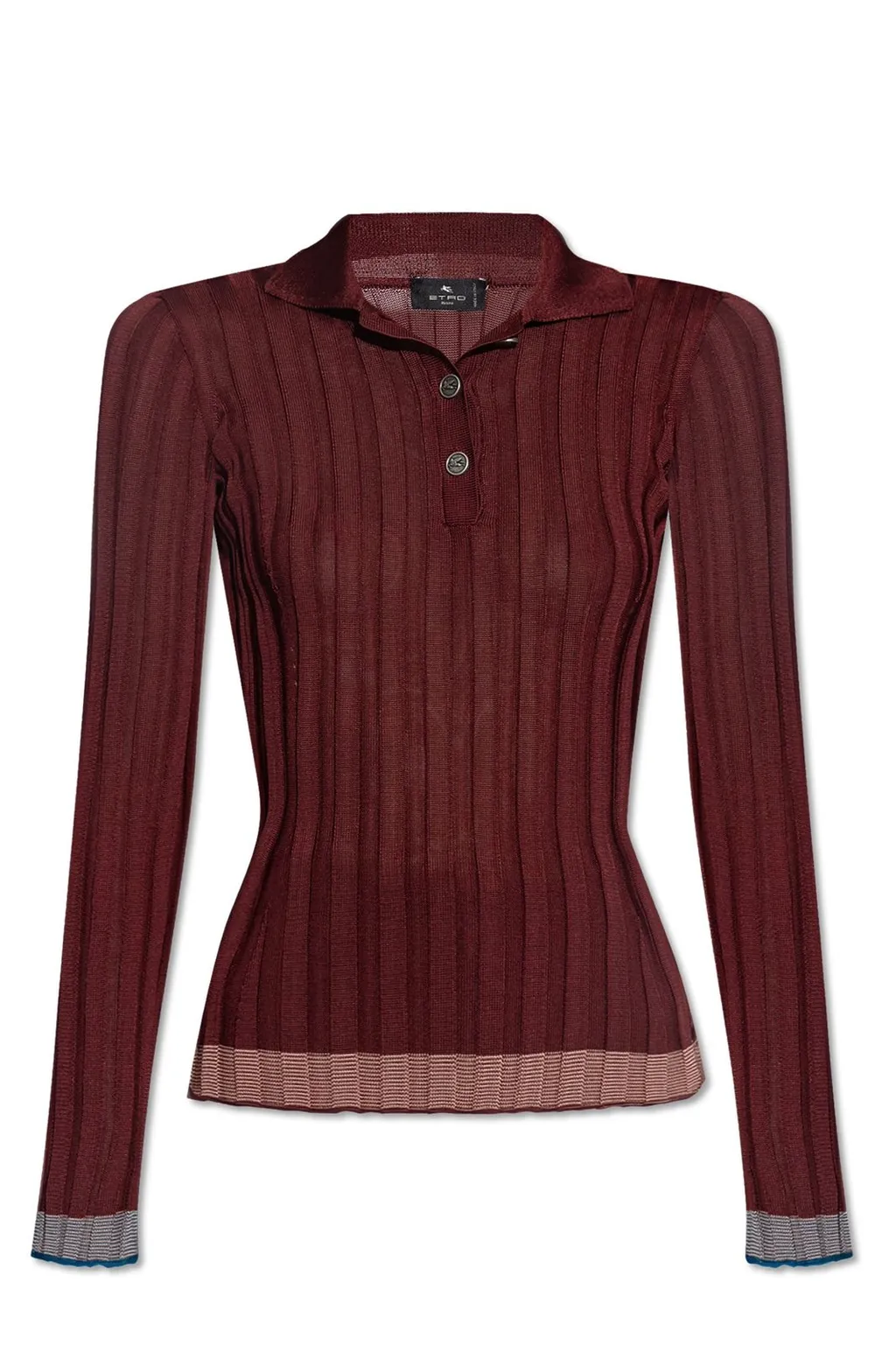Pegaso Button Ribbed Polo Shirt