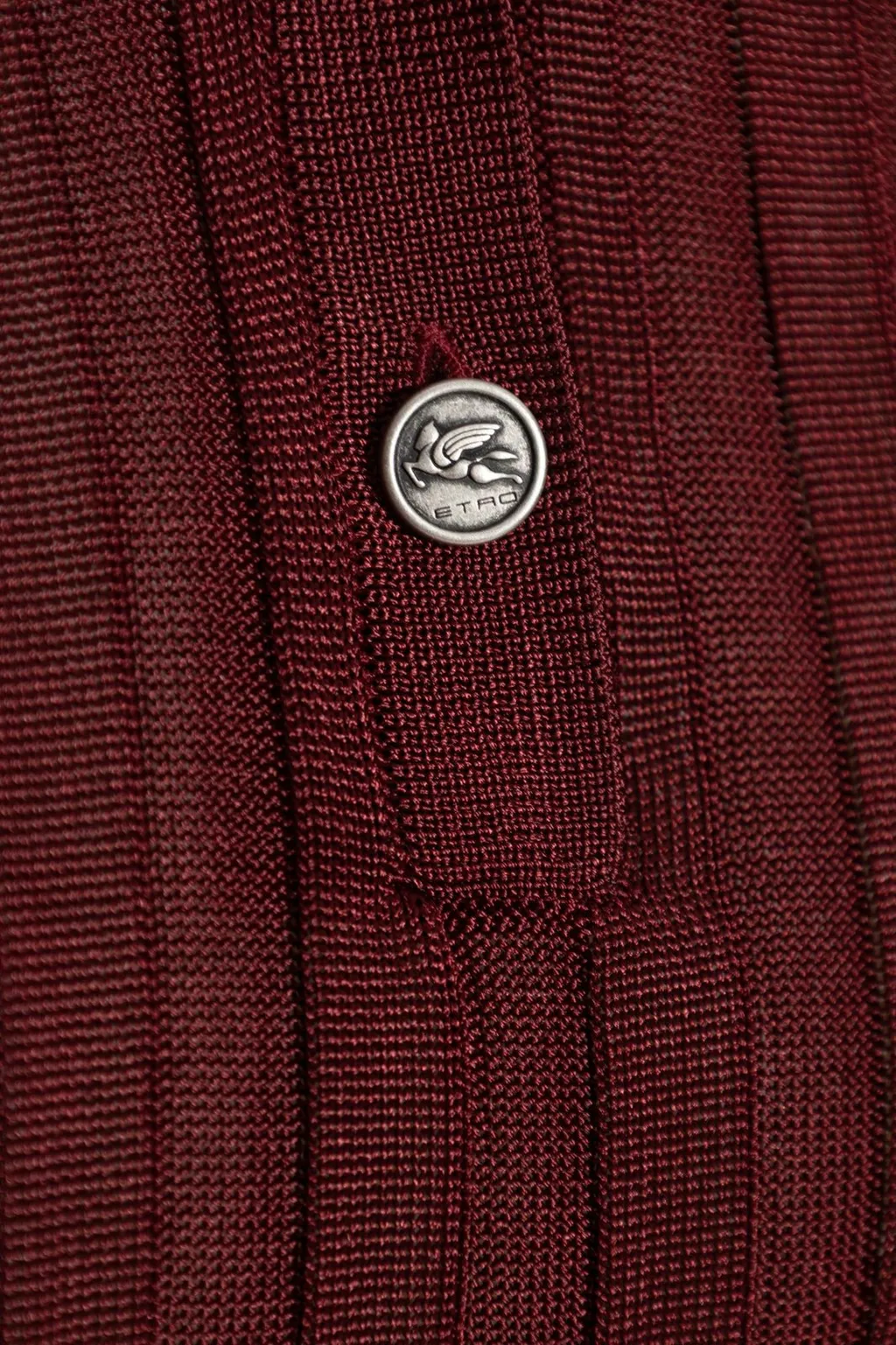 Pegaso Button Ribbed Polo Shirt
