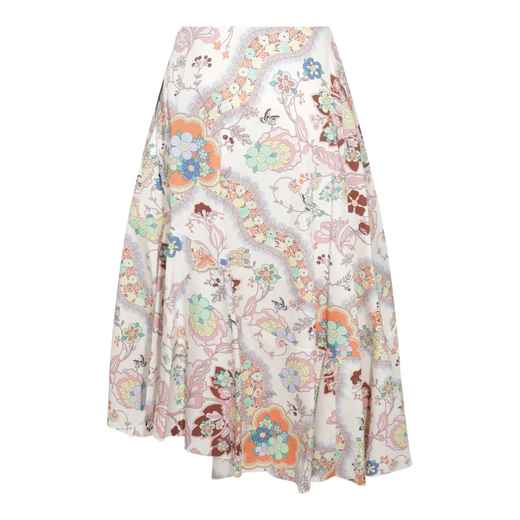 Paisley Printed Midi Skirt