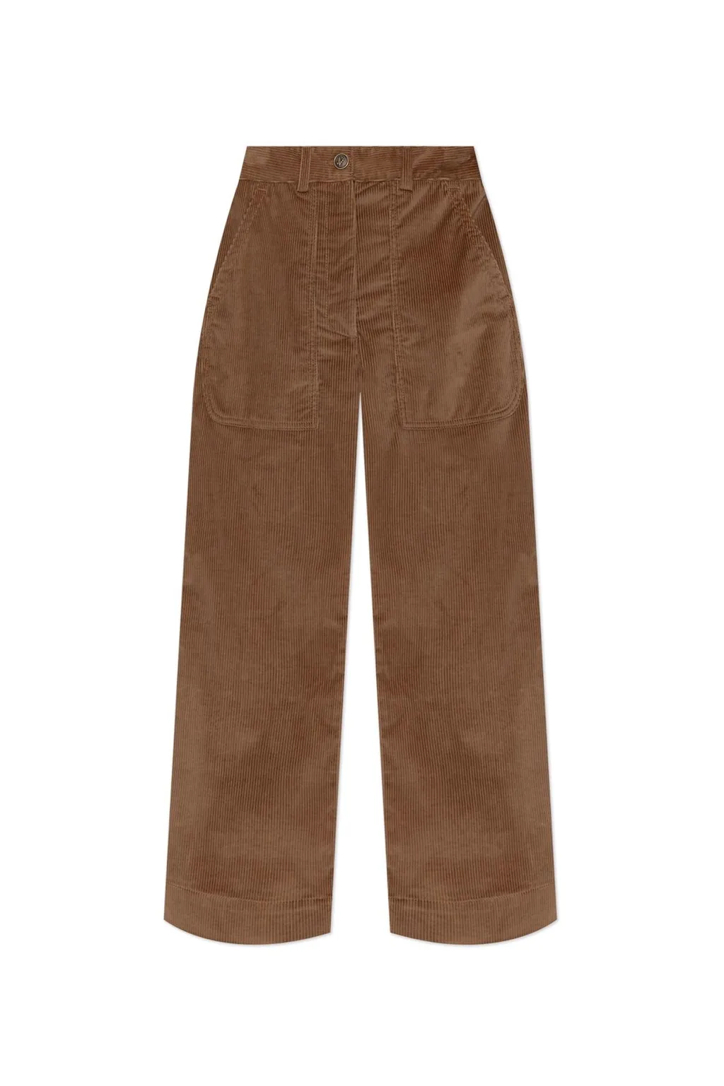 Wide-Leg Corduroy Trousers