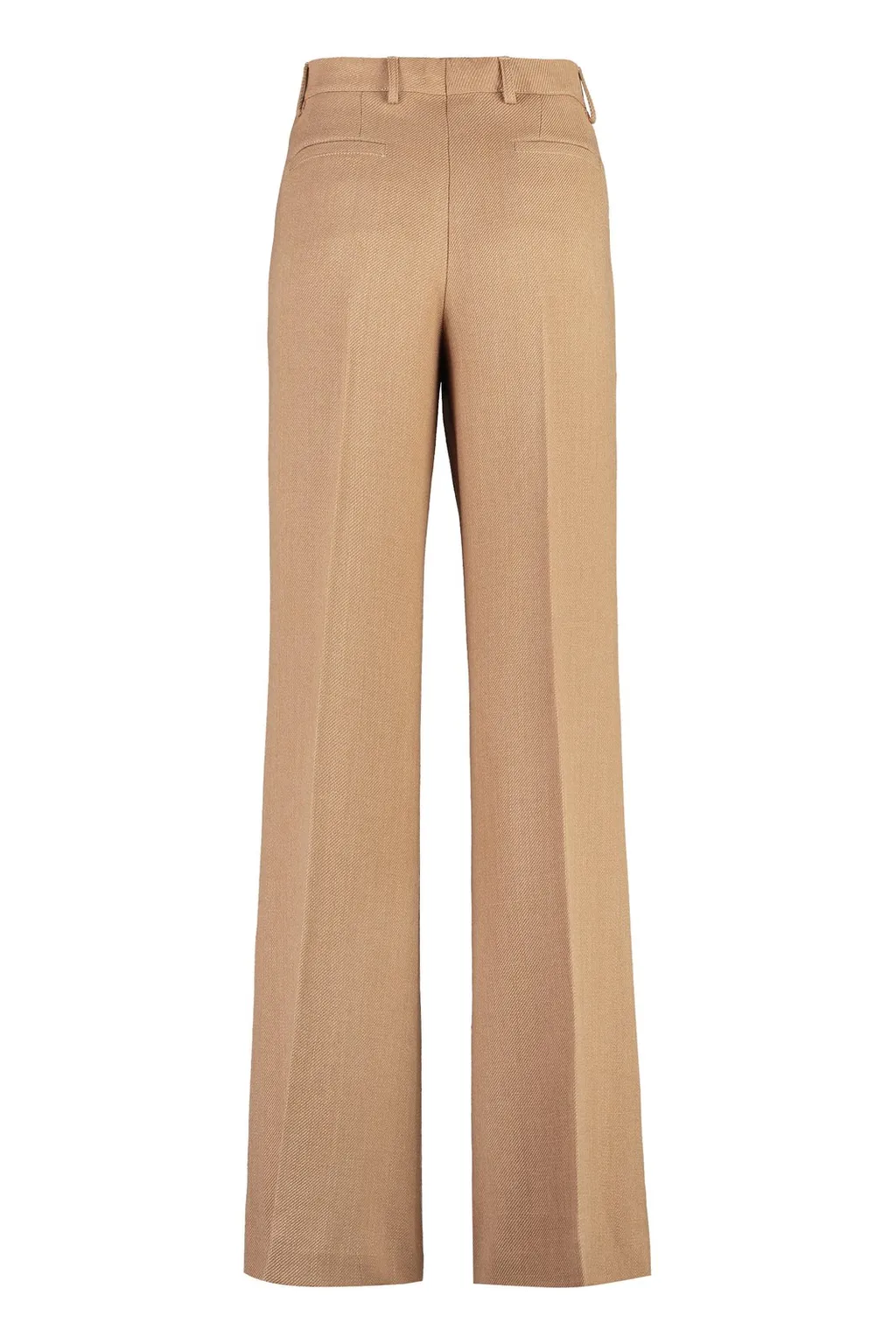 Mid-Rise Flared Trousers