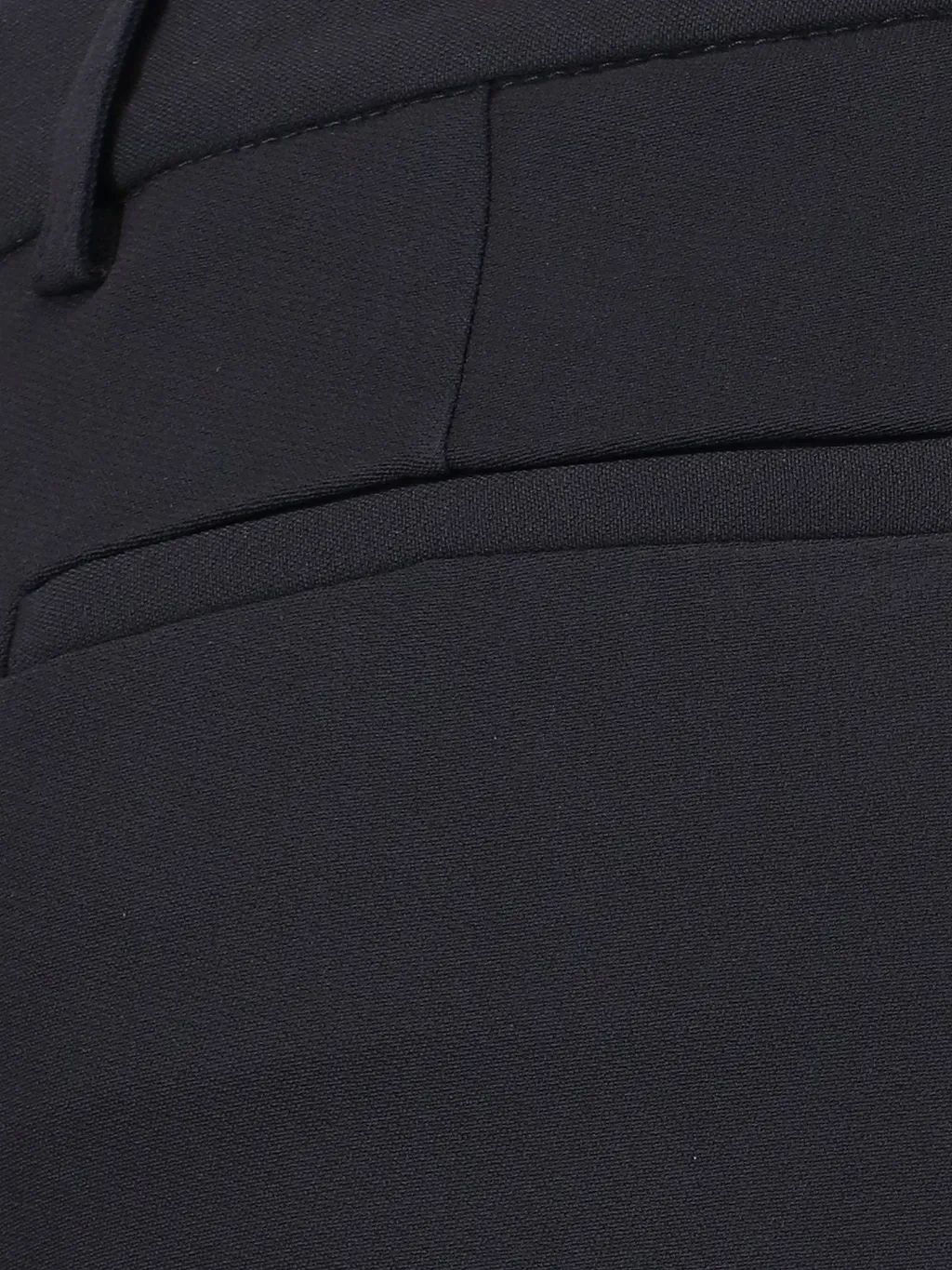 Mid-Rise Flared Leg Trousers