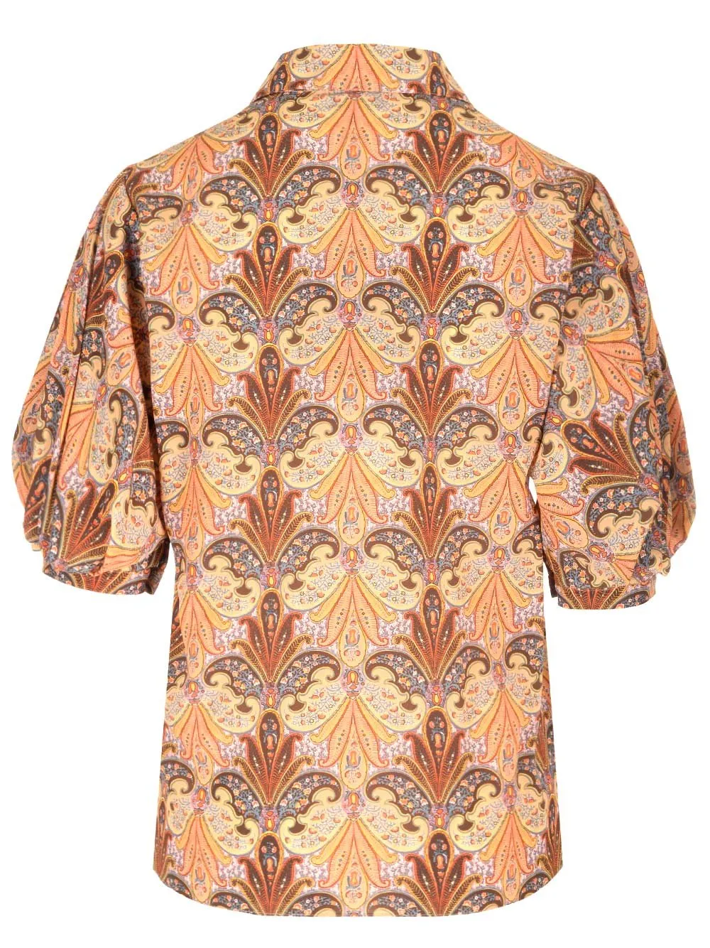 Paisley Printed Puff Sleeved Shirt