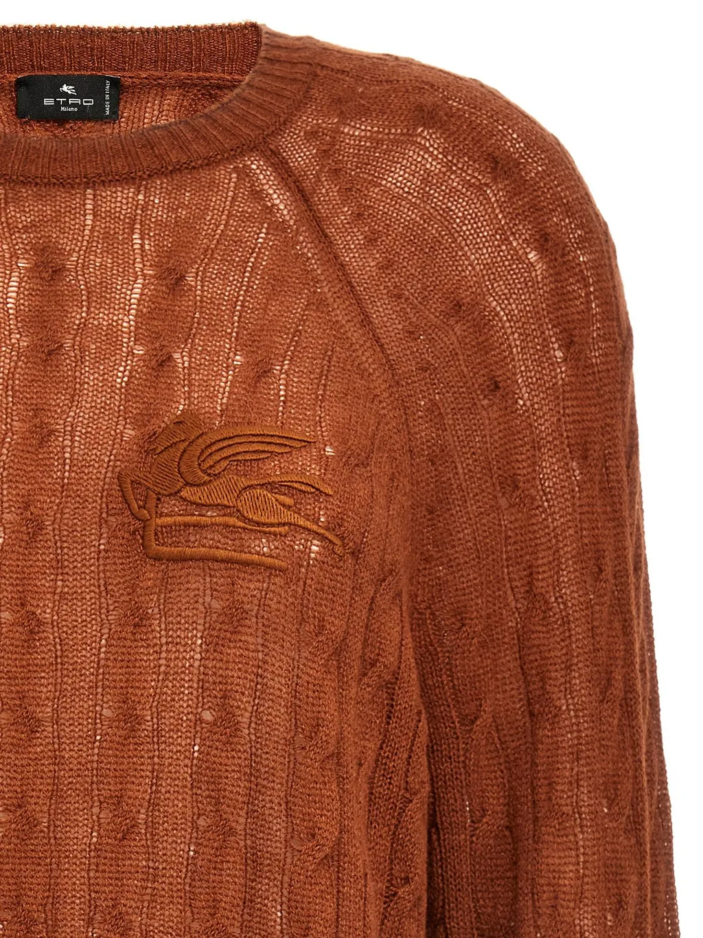 Pegaso Embroidered Crewneck Knitted Jumper