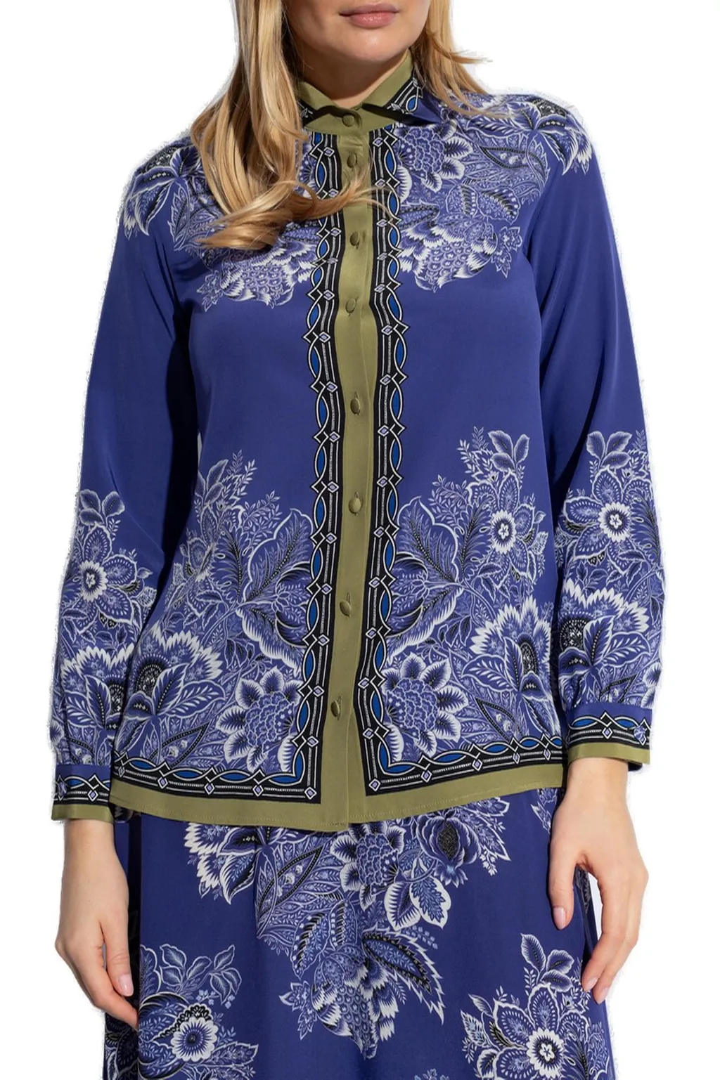 Bandana Print Long-Sleeved Shirt
