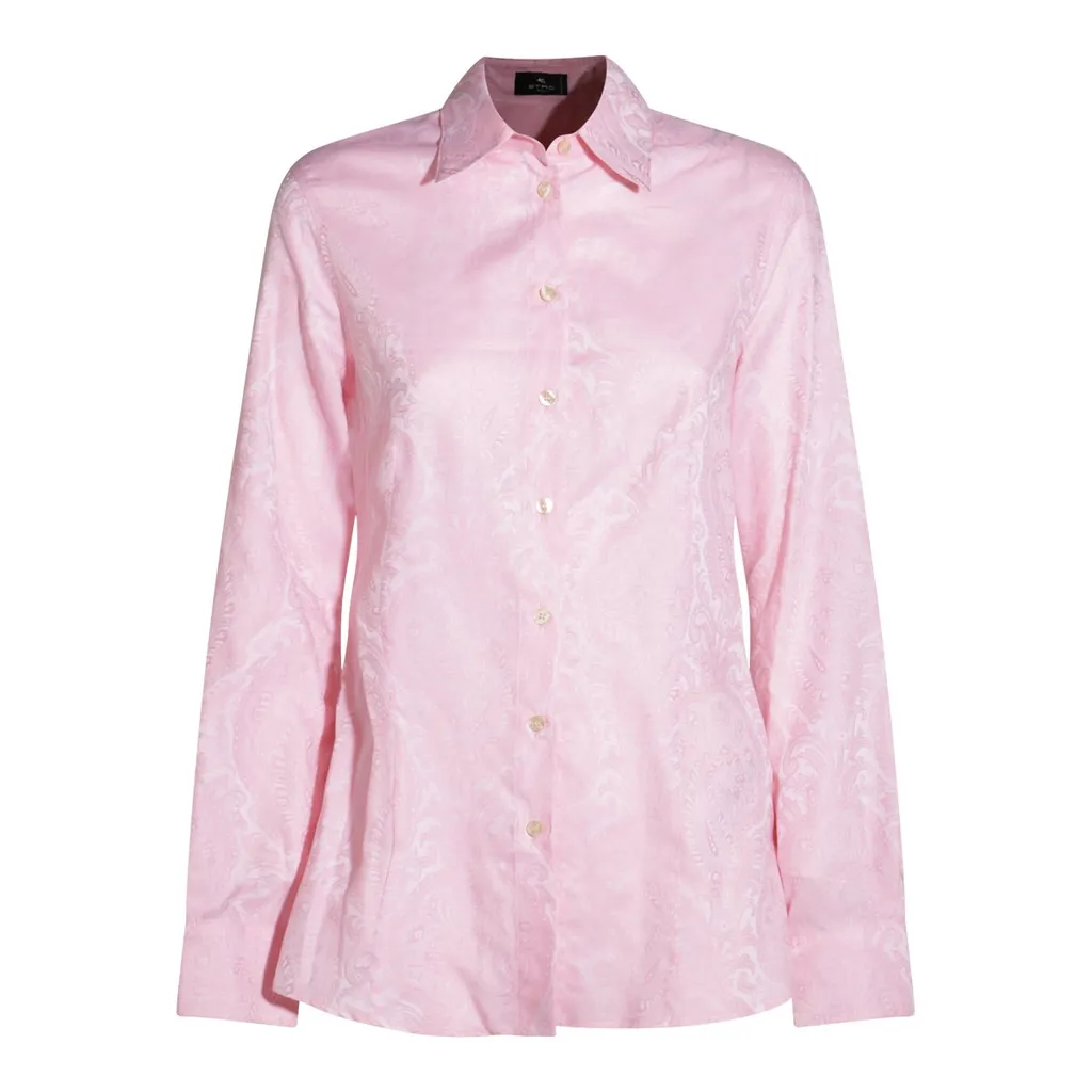 Paisley Jacquard Buttoned Shirt