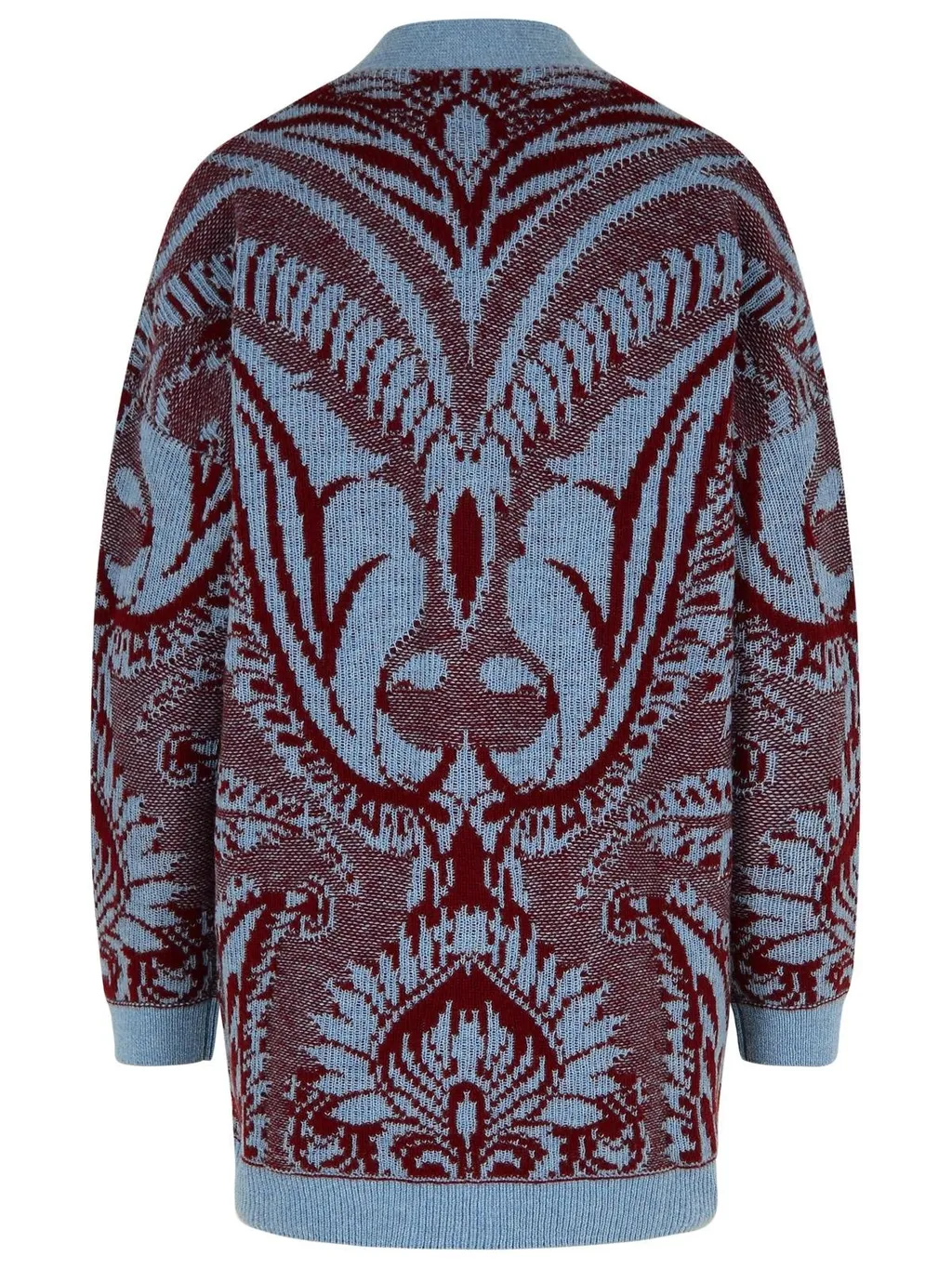 Jacquard V-Neck Buttoned Cardigan