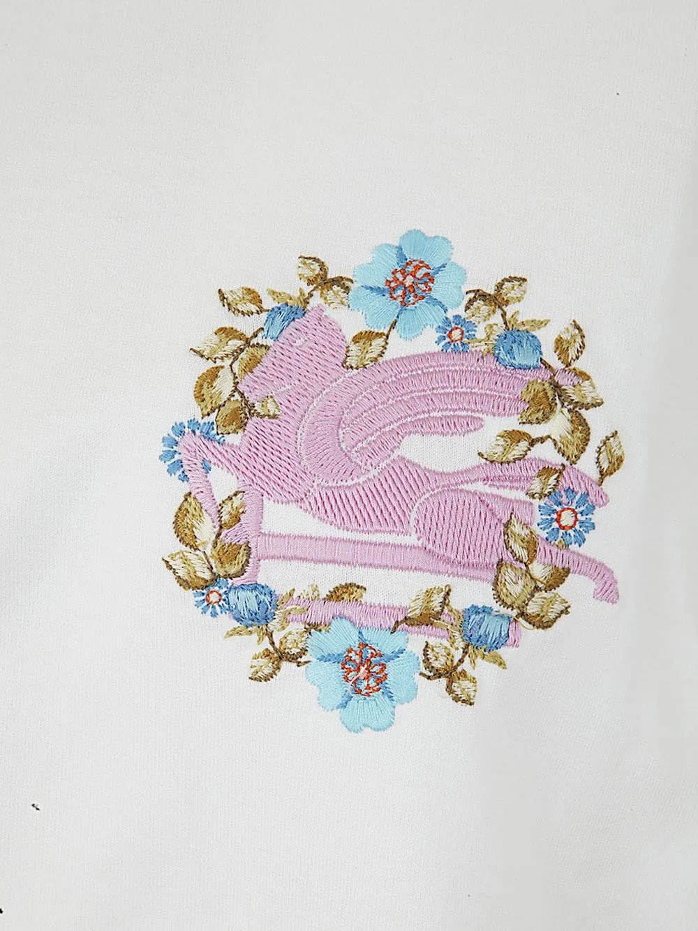 Pegaso Embroidered Crewneck T-Shirt