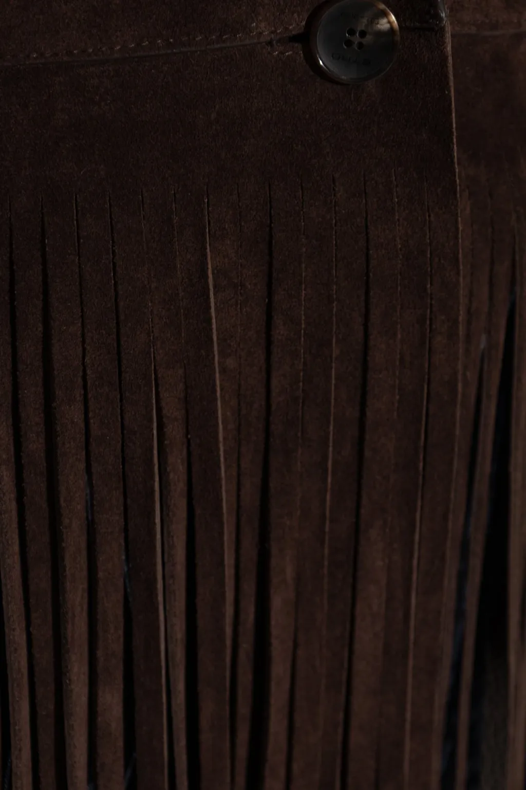 Buttoned Fringed Jacket