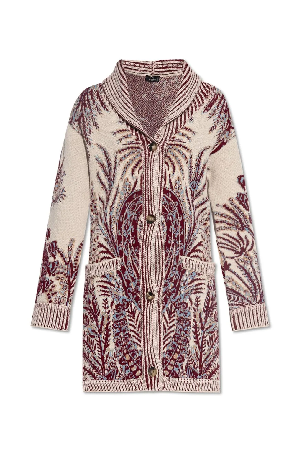 Jacquard Maxi Cardigan